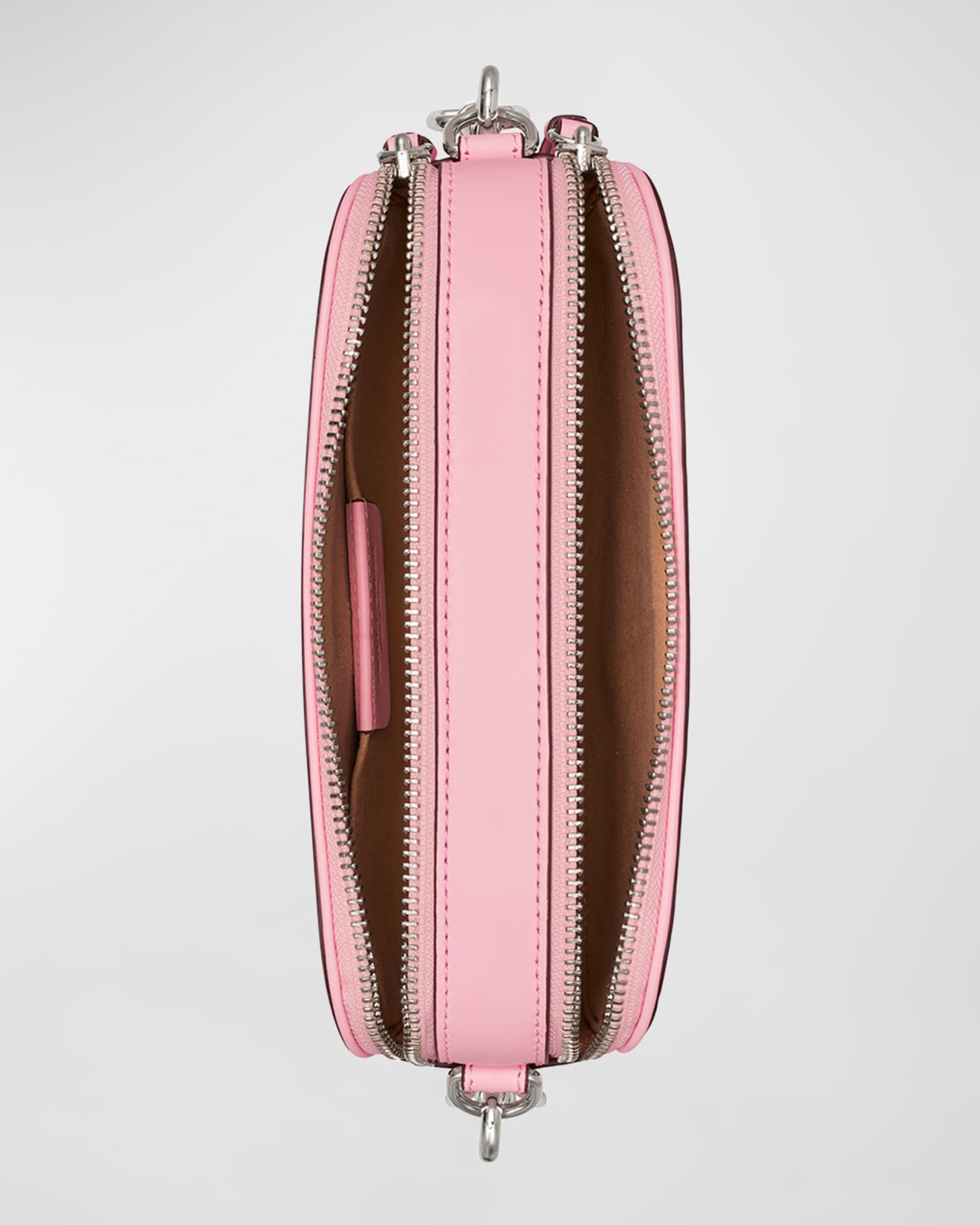 Double zip leather crossbody bag Louis Vuitton Pink in Leather