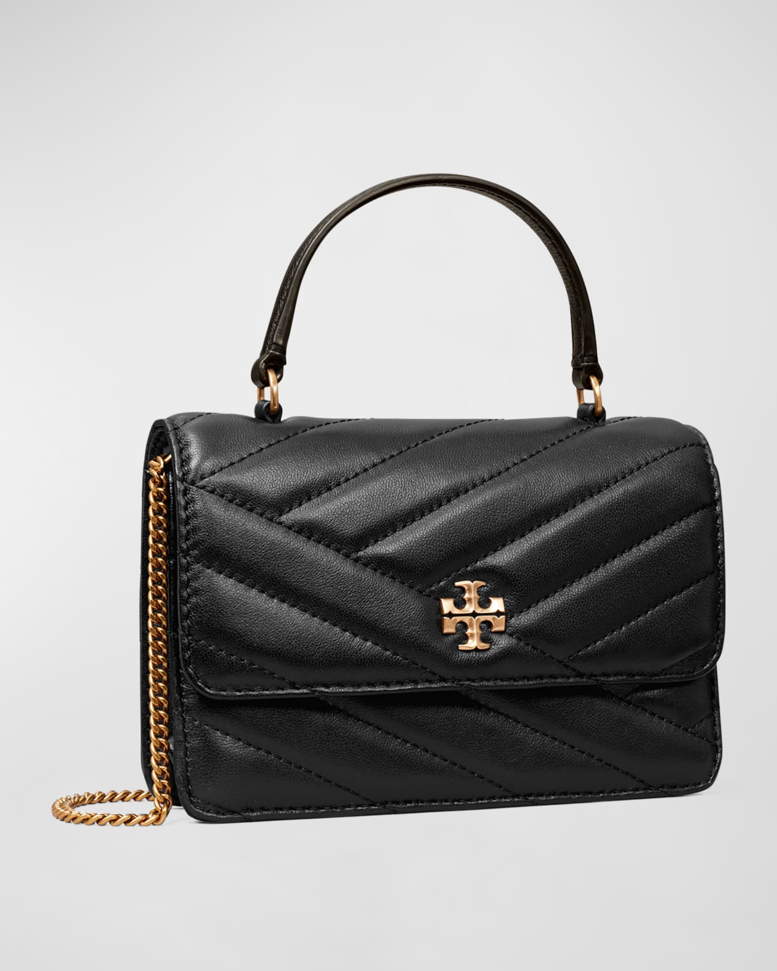 Tory Burch Kira Mini Quilted Top-Handle Bag | Neiman Marcus