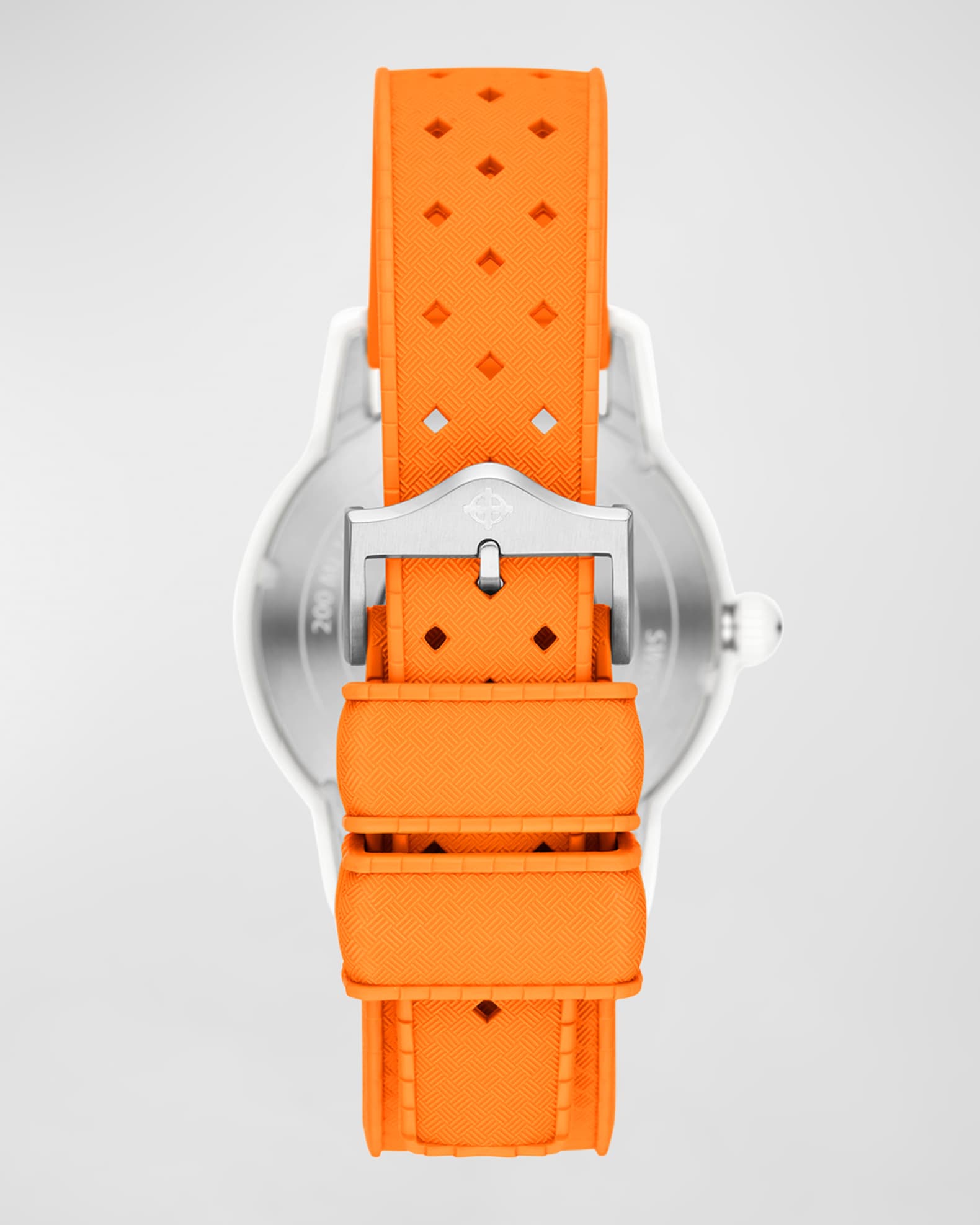 ZODIAC Men s Super Sea Wolf Ceramic Compression Automatic Orange Rubber Strap Watch 41mm Neiman Marcus