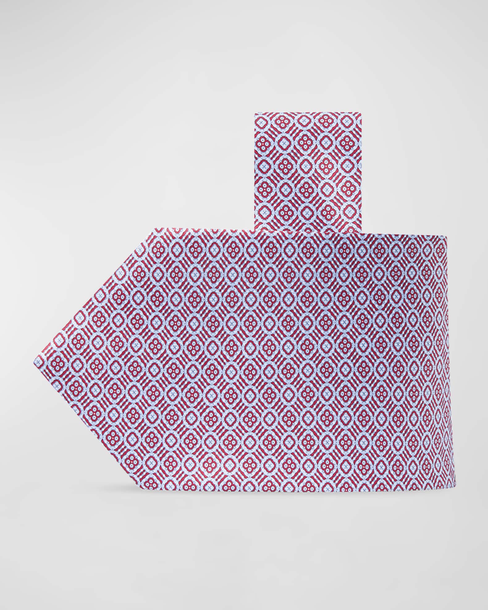 Stefano Ricci Men's Silk Medallion Grid Tie