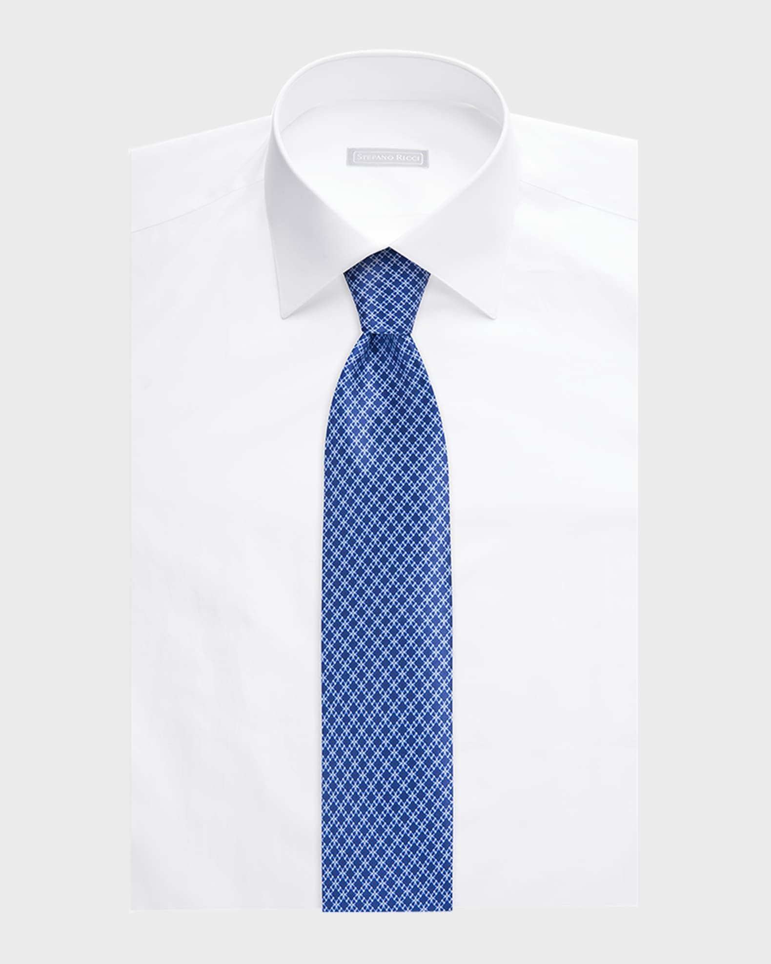 Men's Silk Multi-Grid Tie 1