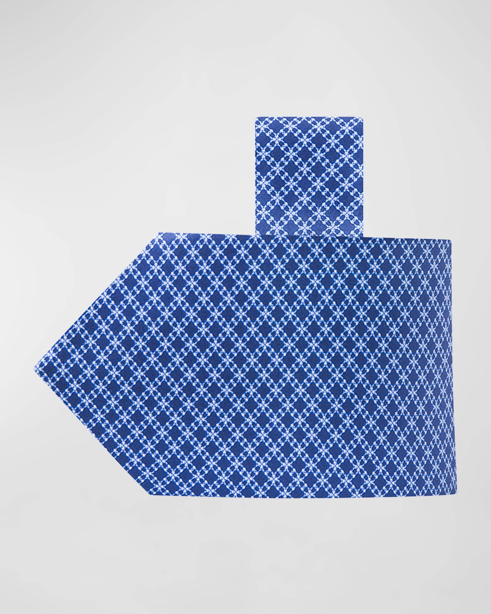 Men's Silk Multi-Grid Tie 0