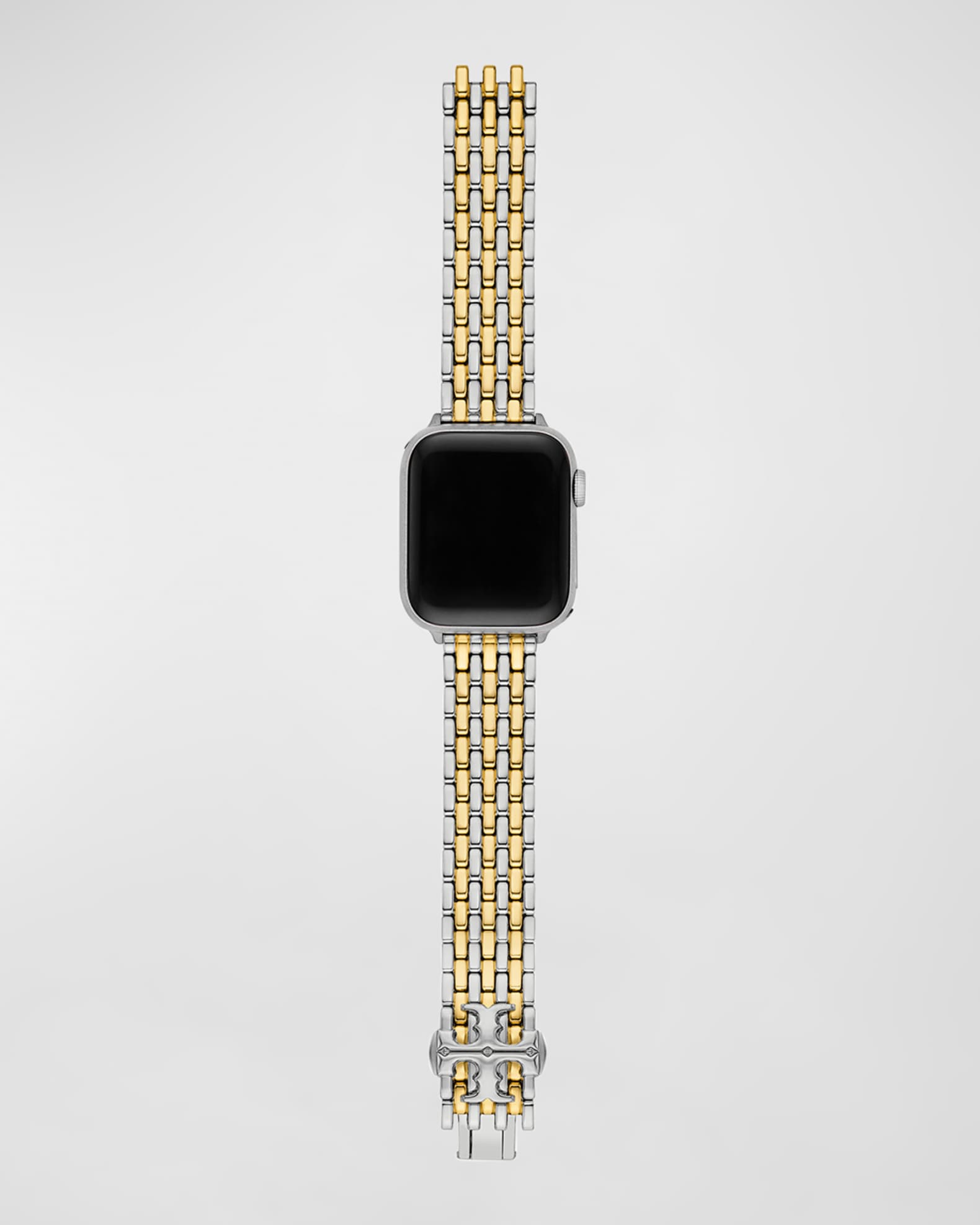 Tory Burch Two Tone Stainless Steel Band for Apple Watch 38 45mm Neiman Marcus