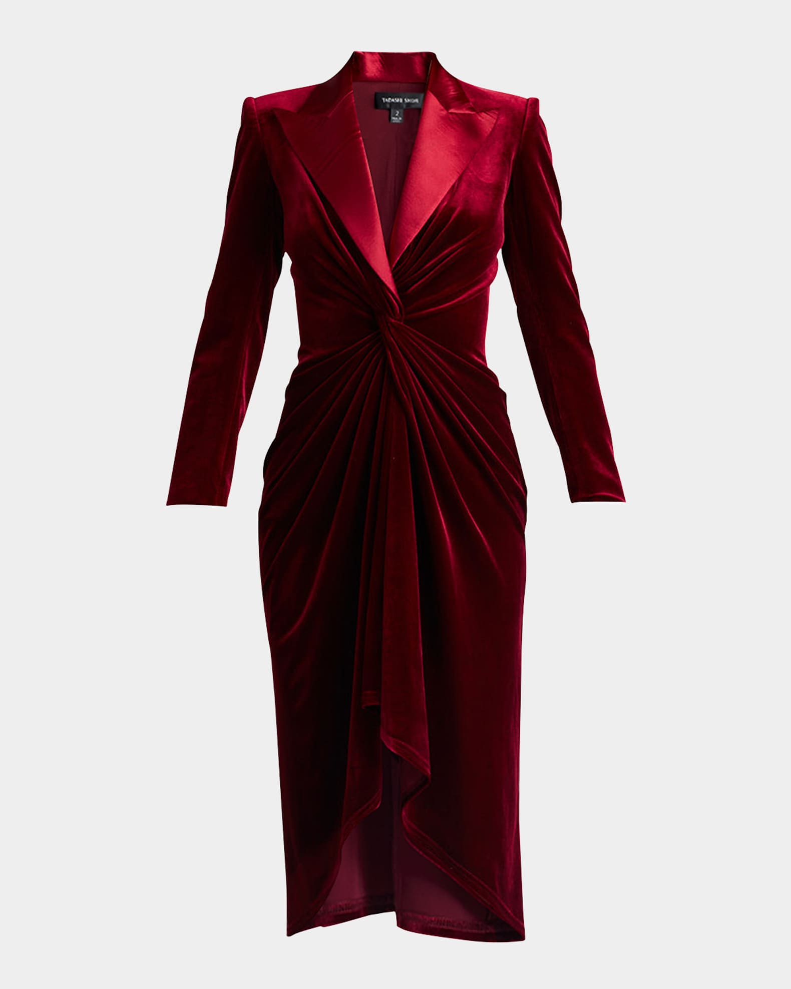 Chikayo-Cotton Sateen Midi Dress main image 0