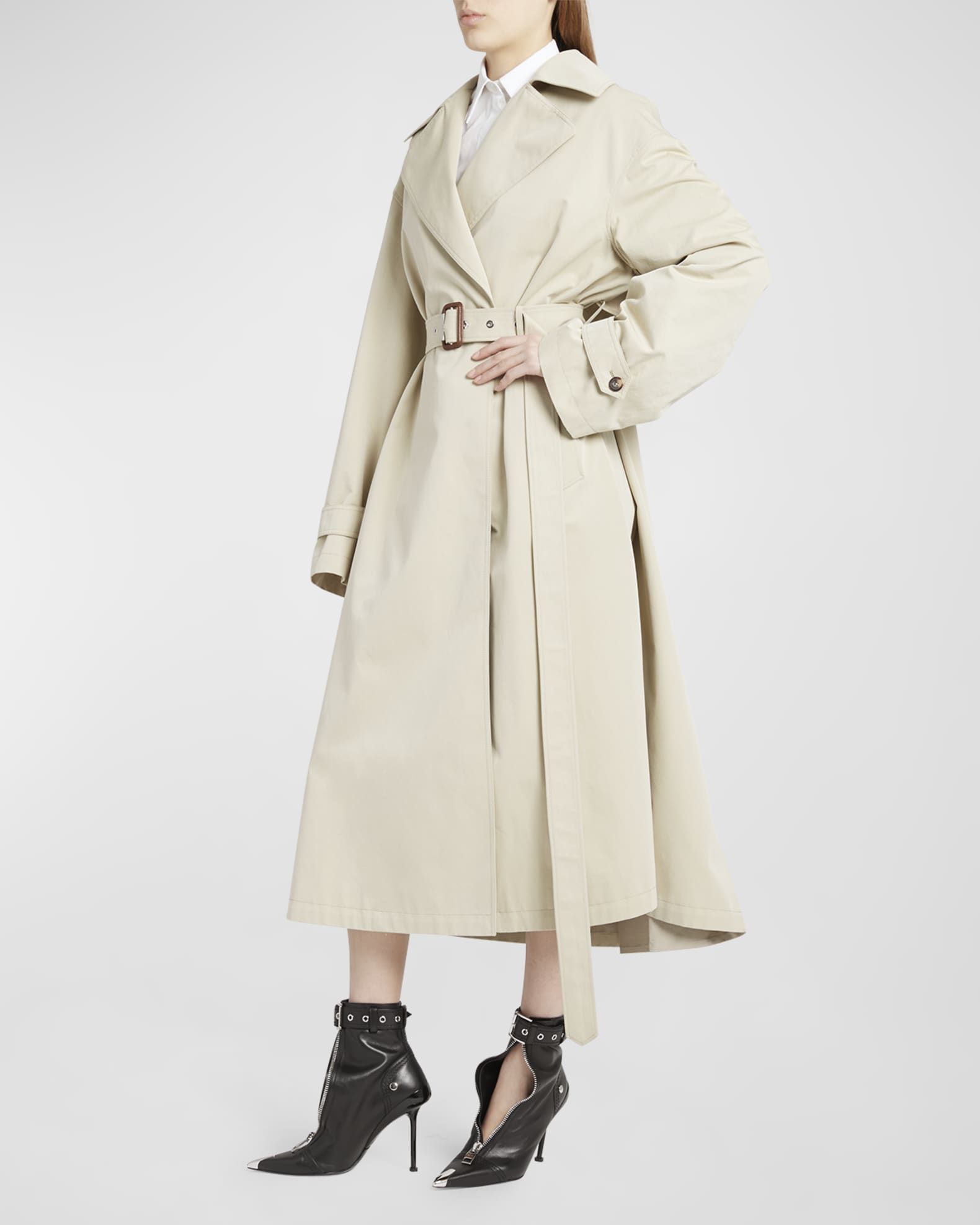 Alexander mcqueen trench coat shop