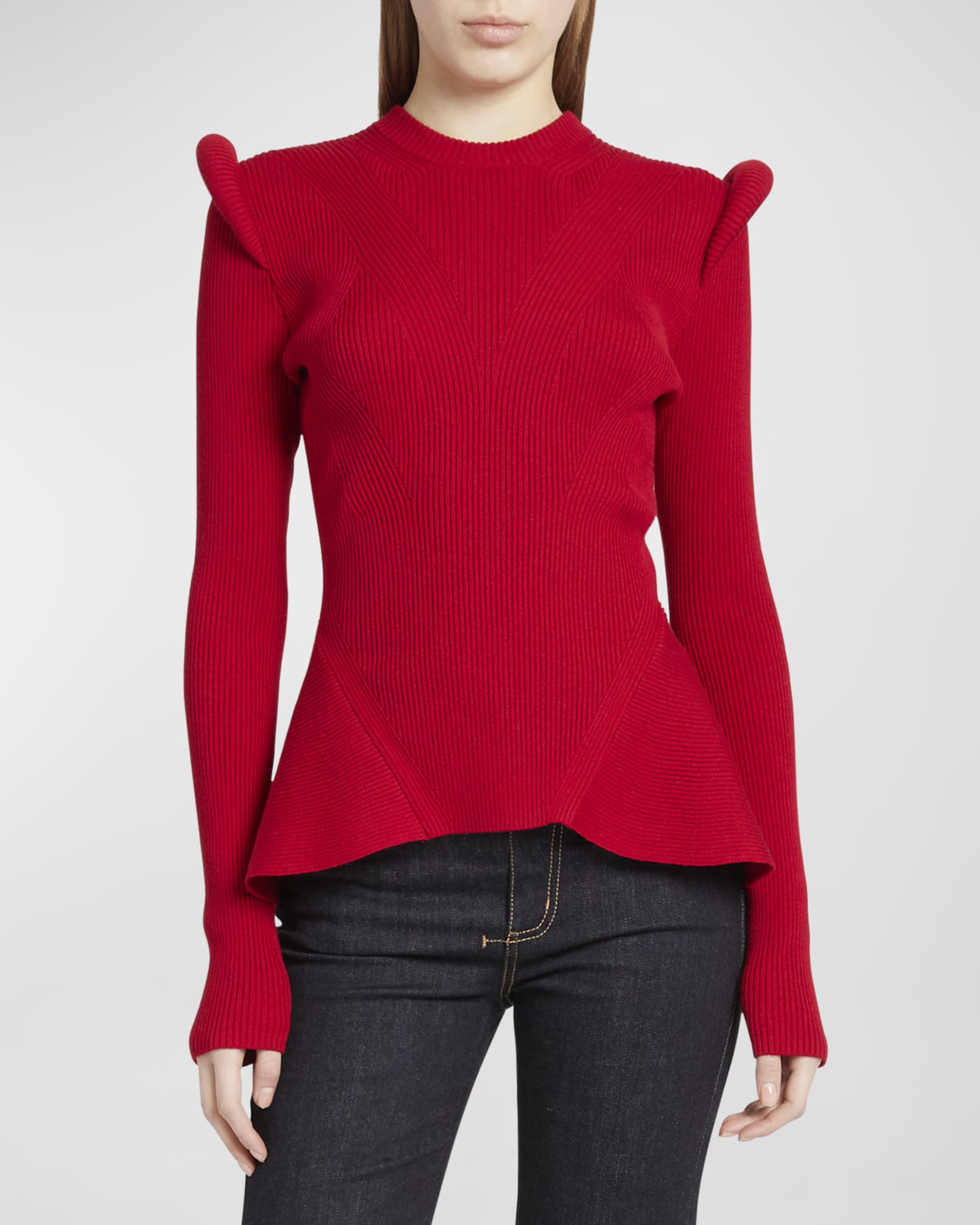 Peplum jumper shirt 2025