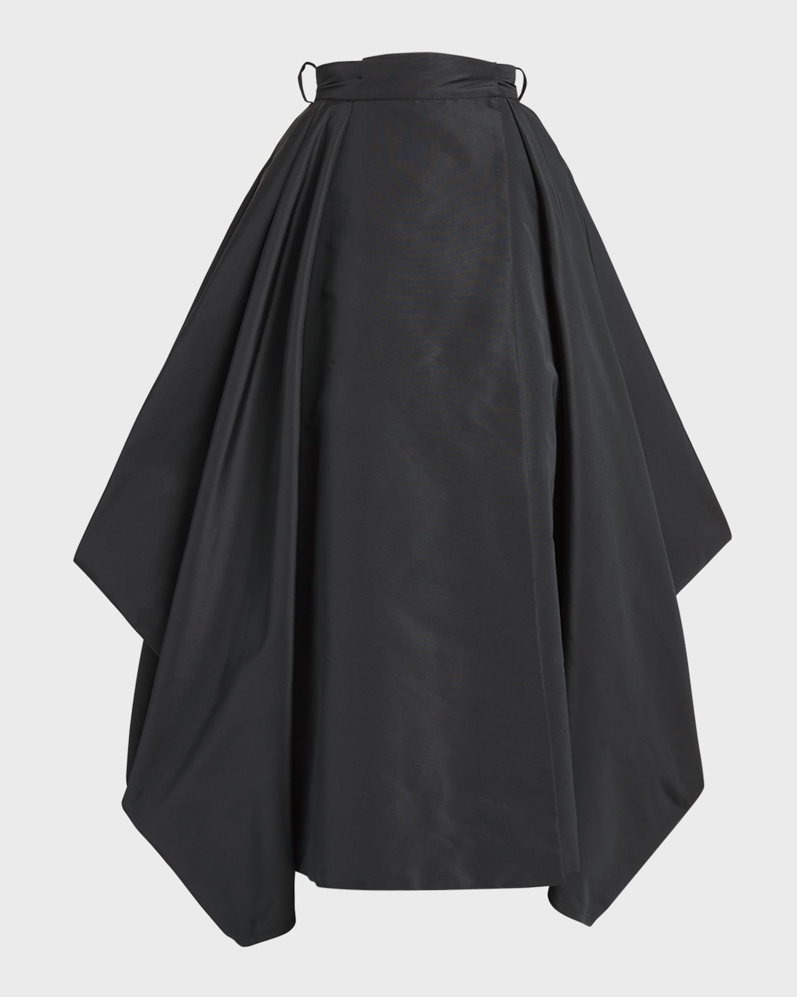 Alexander McQueen Draped Circle-Cut Midi Skirt | Neiman Marcus