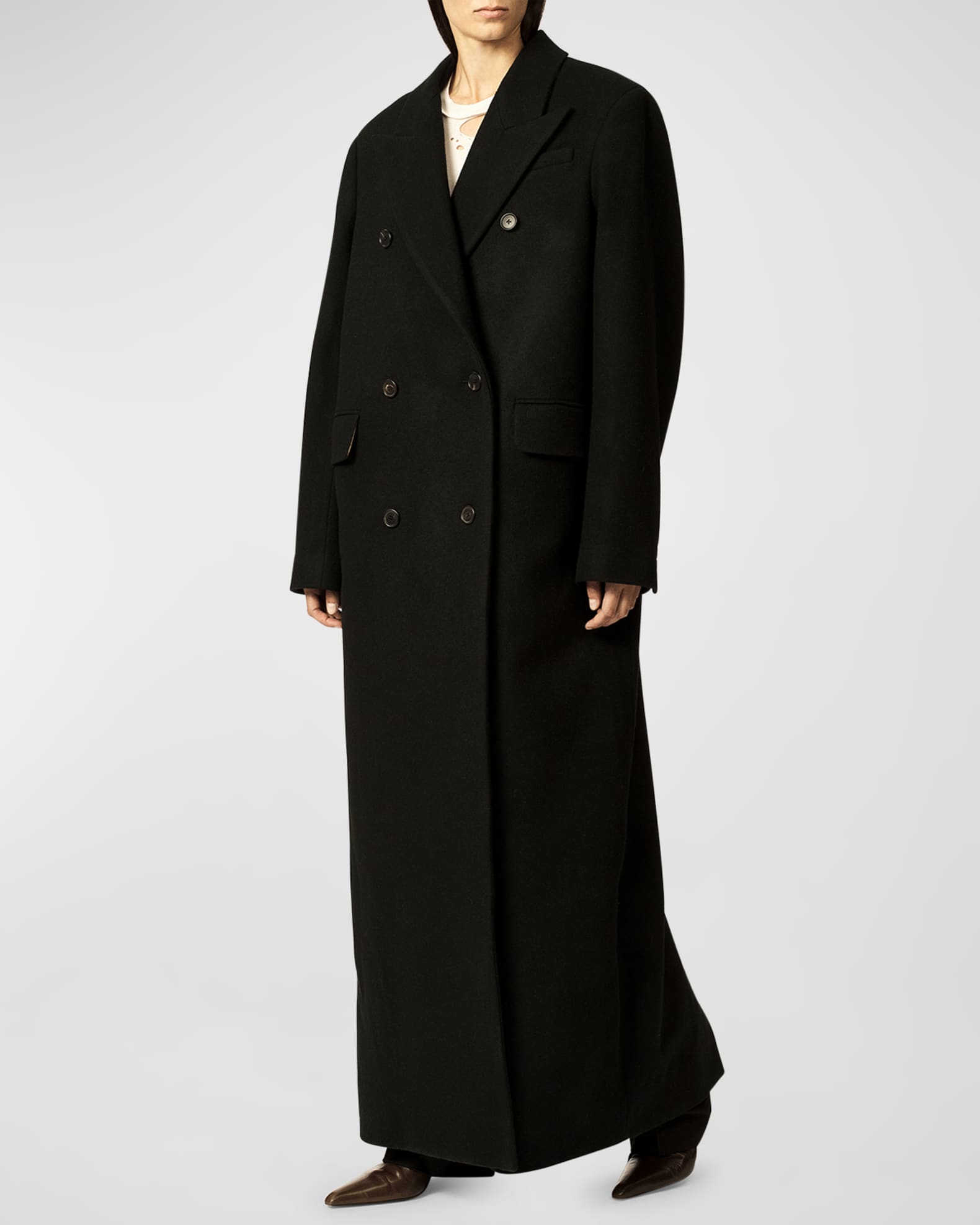 KHAITE The Bontin single-breasted coat - Neutrals