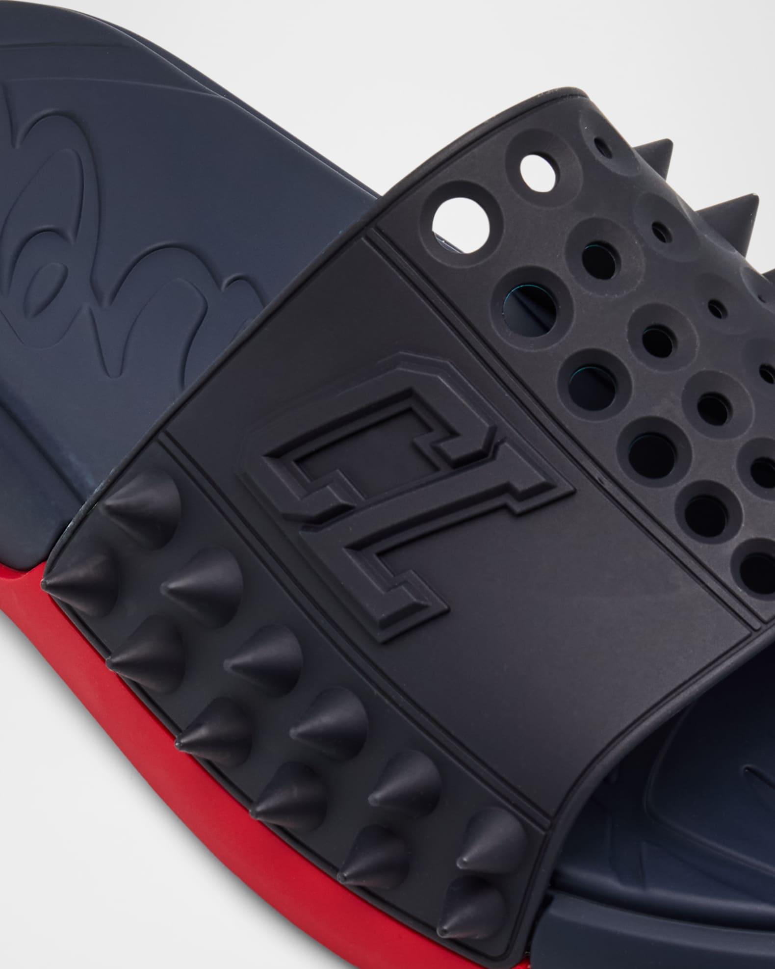 Christian Louboutin Men's Take It Easy Rubber Slide Sandals