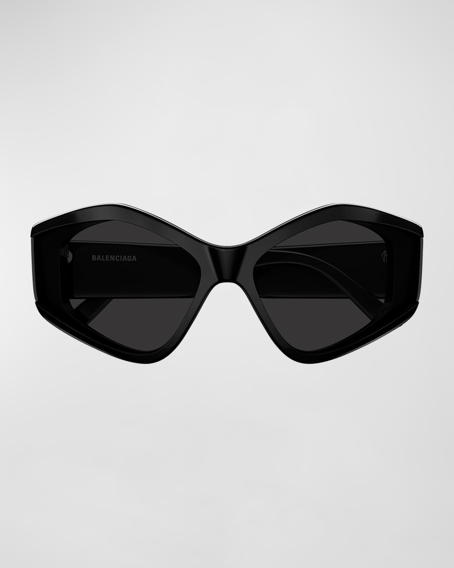 【送料&関税込】Balenciaga Acetate Sunglasses - Unisex Balenciaga Max Sunglasses, White-White-Grey, One Size at