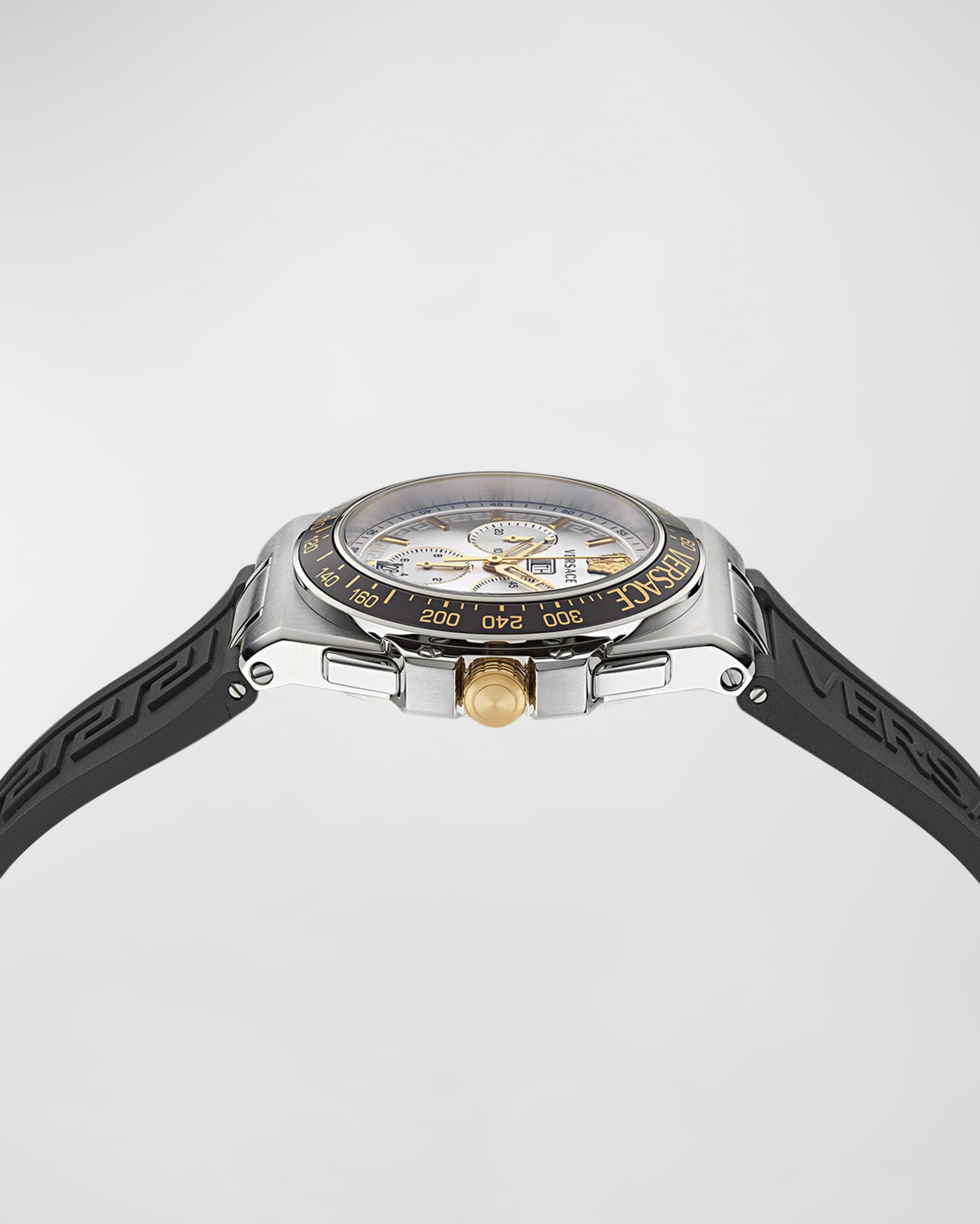 Versace Men's Greca Extreme Chronograph Silicone Strap Watch, 45mm