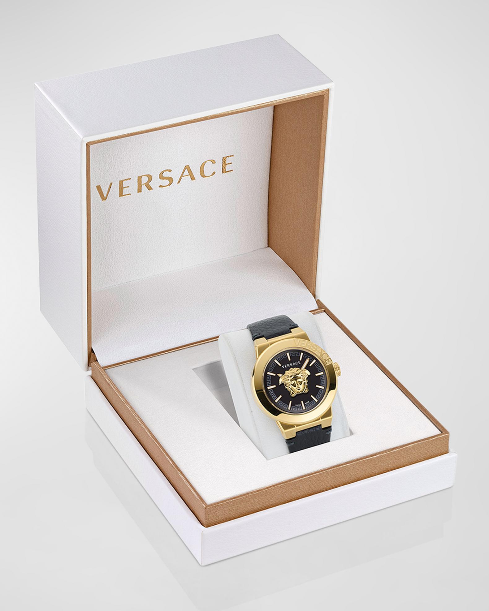 Versace White and Gold Accent Leather Strap Watch Amazon.com: Versace V-Dollar Collection Luxury Womens Watch  main image 3