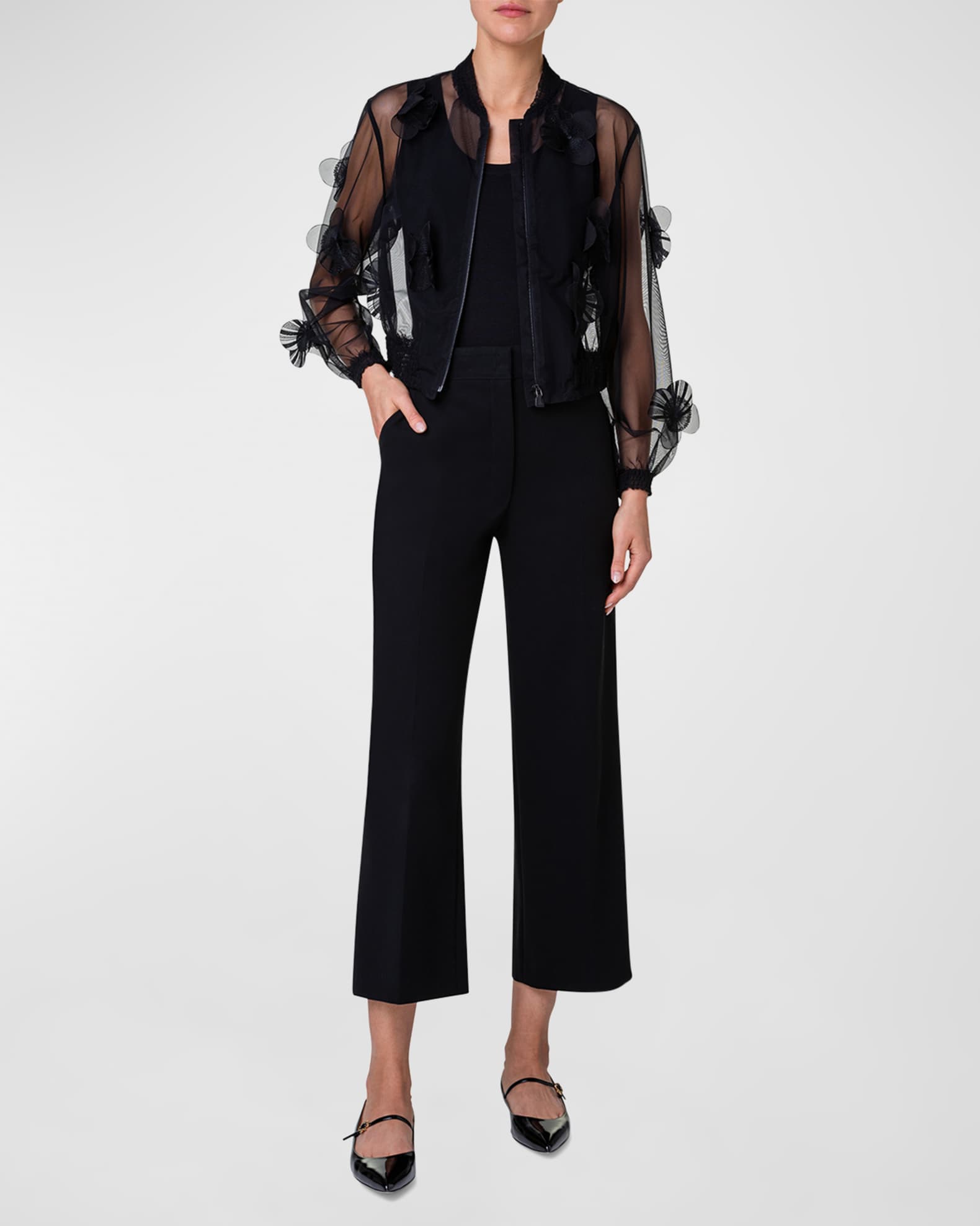 Tulle bomber jacket hot sale