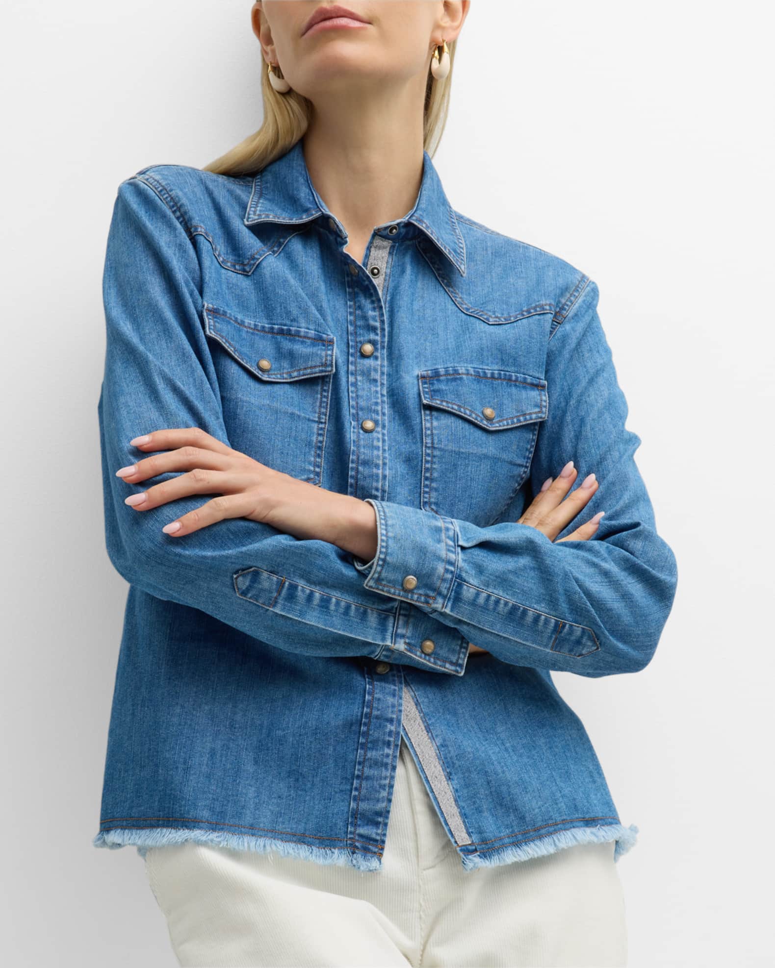 EDGE DENIM SHIRT main image 0
