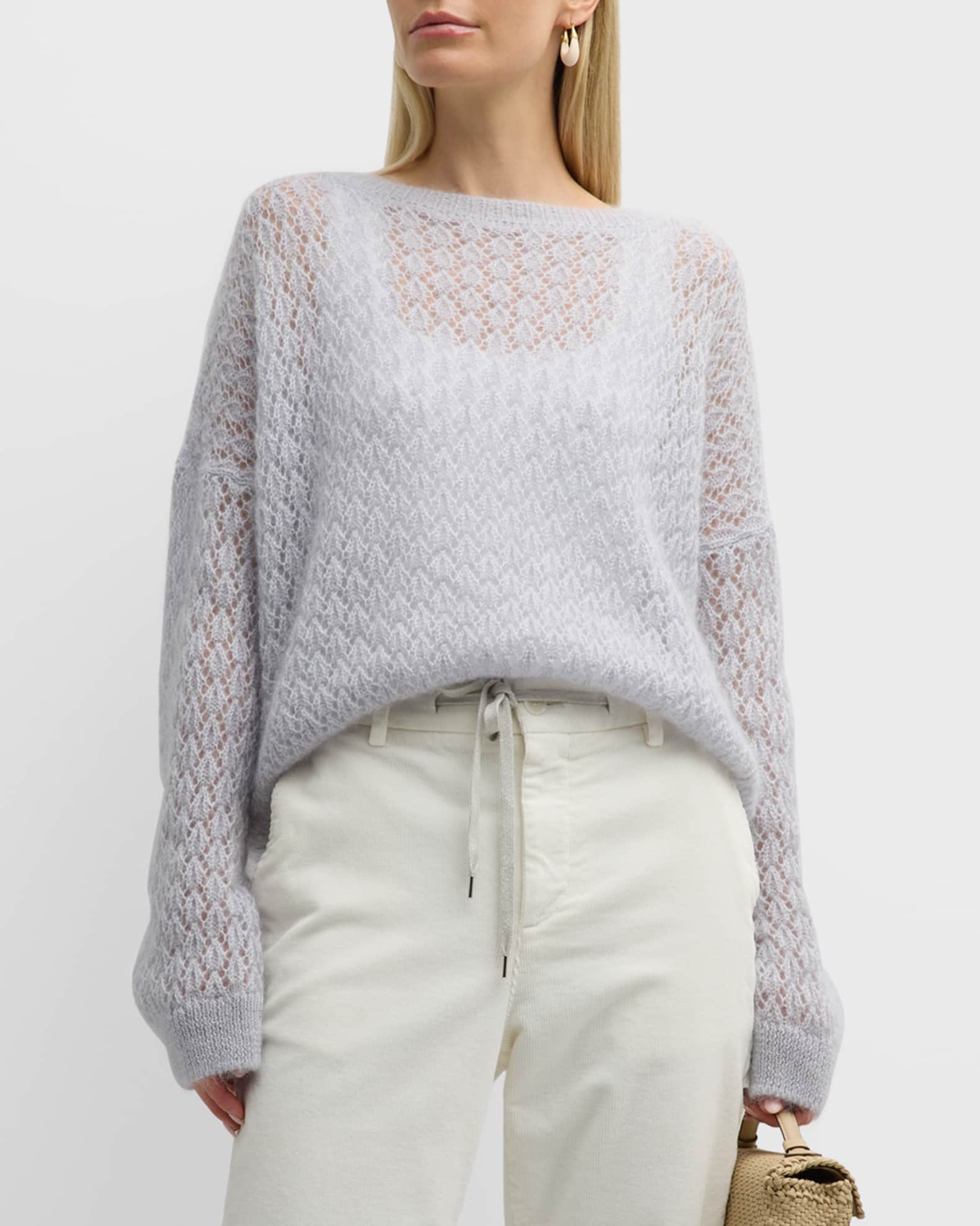Louis Vuitton Vintage Open Knit Mohair Sweater