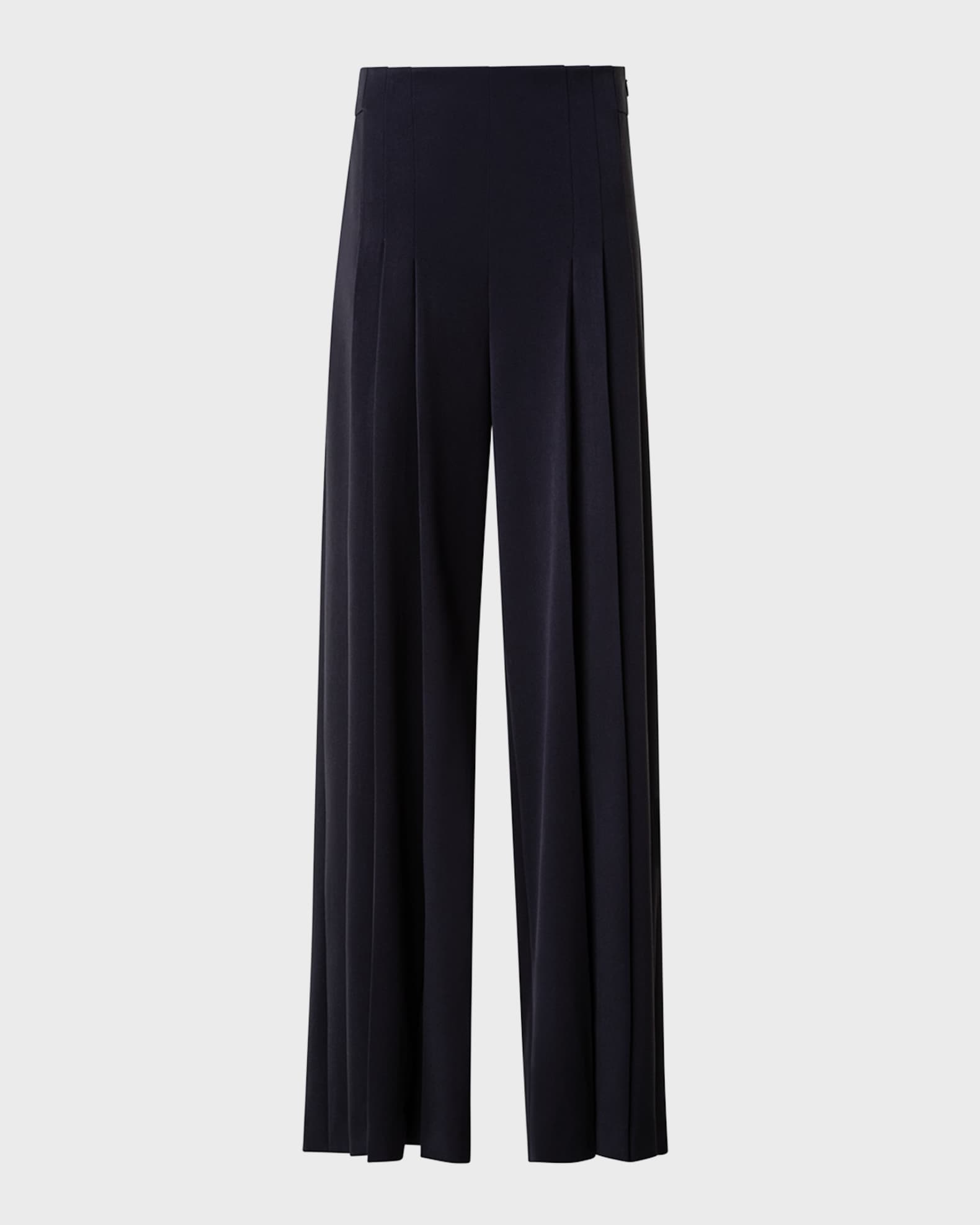 Miyuki Pleated Wide-Leg Trousers 0
