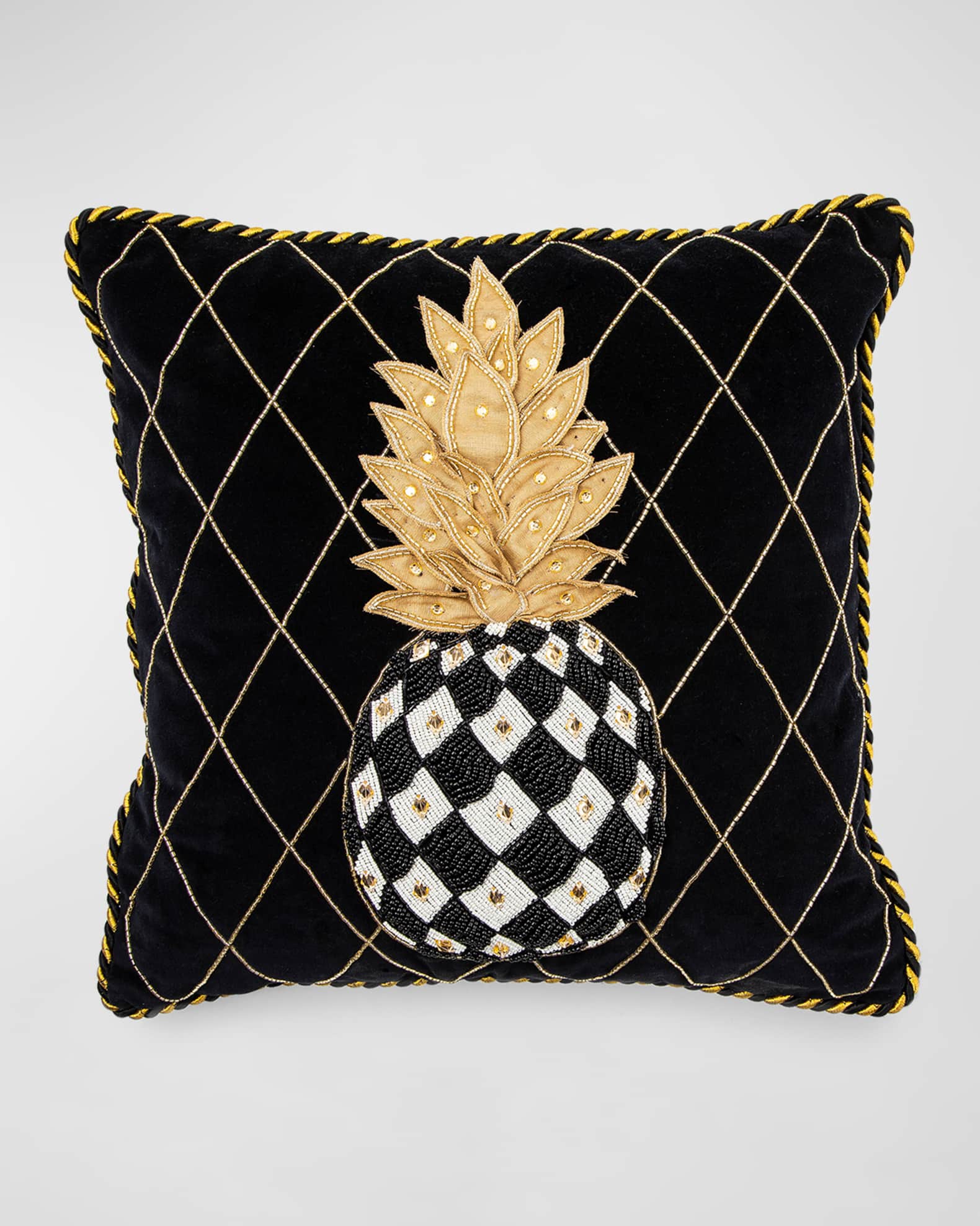 MacKenzieChilds Pineapple Pillow Neiman Marcus