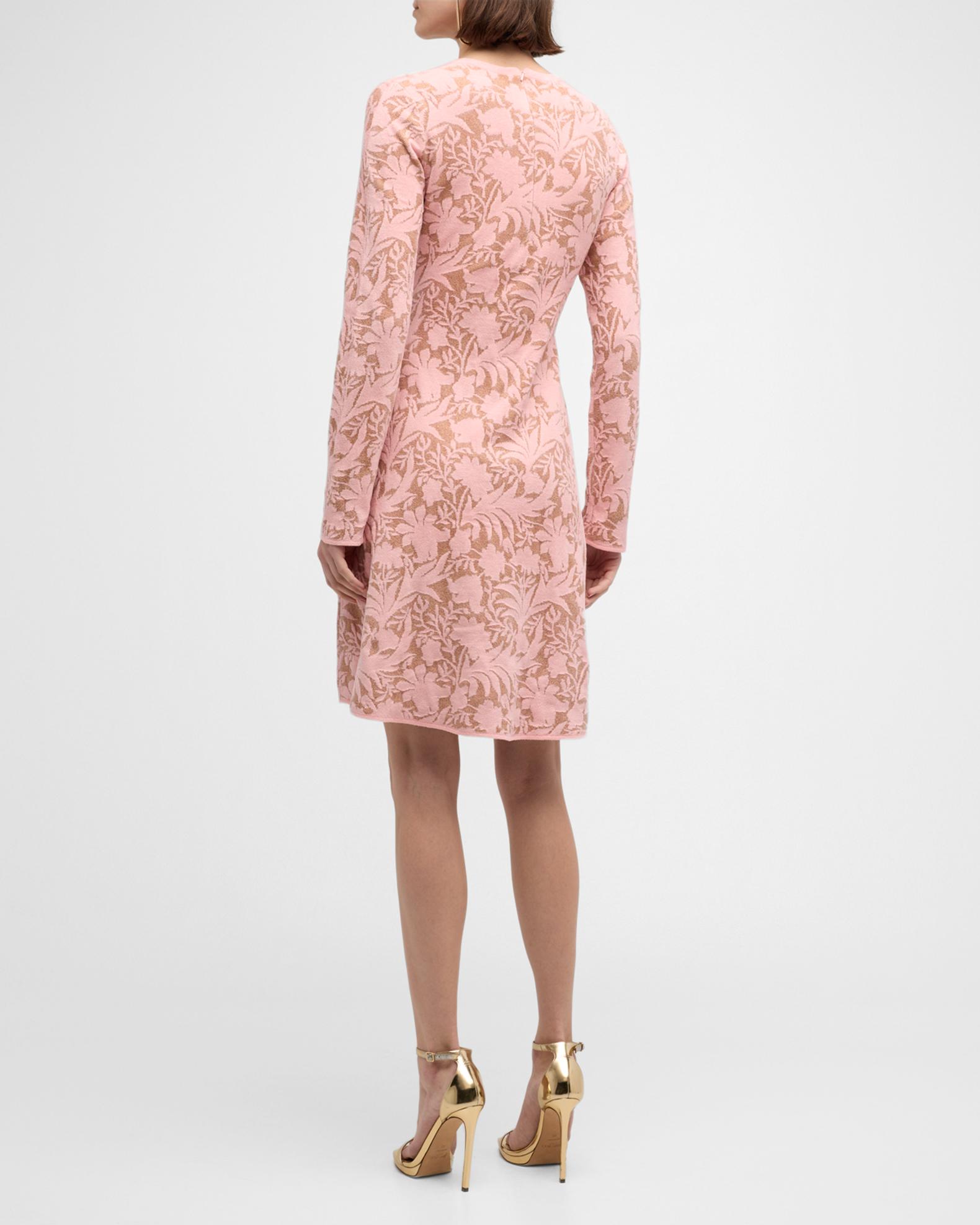 Robe Lela Rose Jacquard Floral Extensible - Bleu Marine Taille 4, Neuve Avec étiquettes (valeur 1295 $)