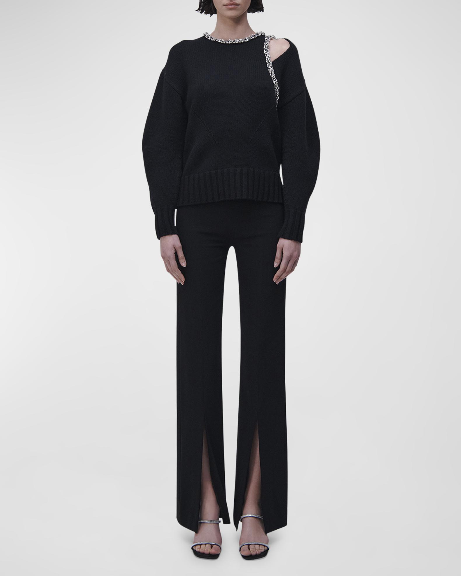 Troy Wool Silk Shirt Midnight - Simkhai