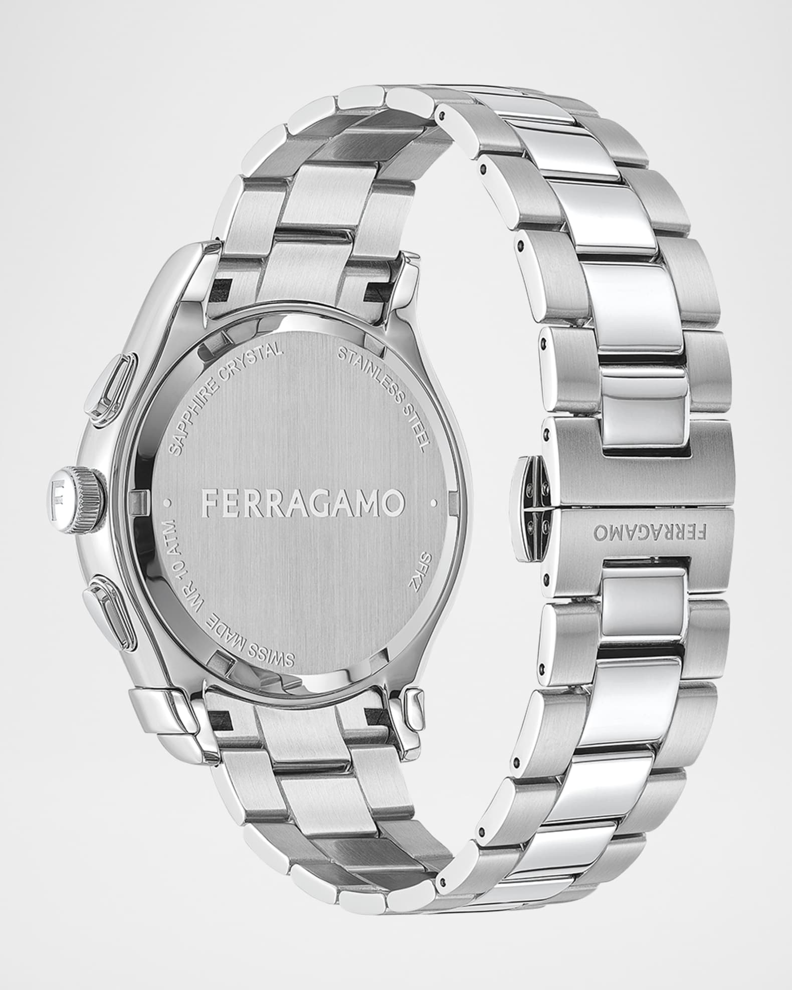 Ferragamo Men's 42mm Ferragamo 1927 Chrono Watch with Bracelet