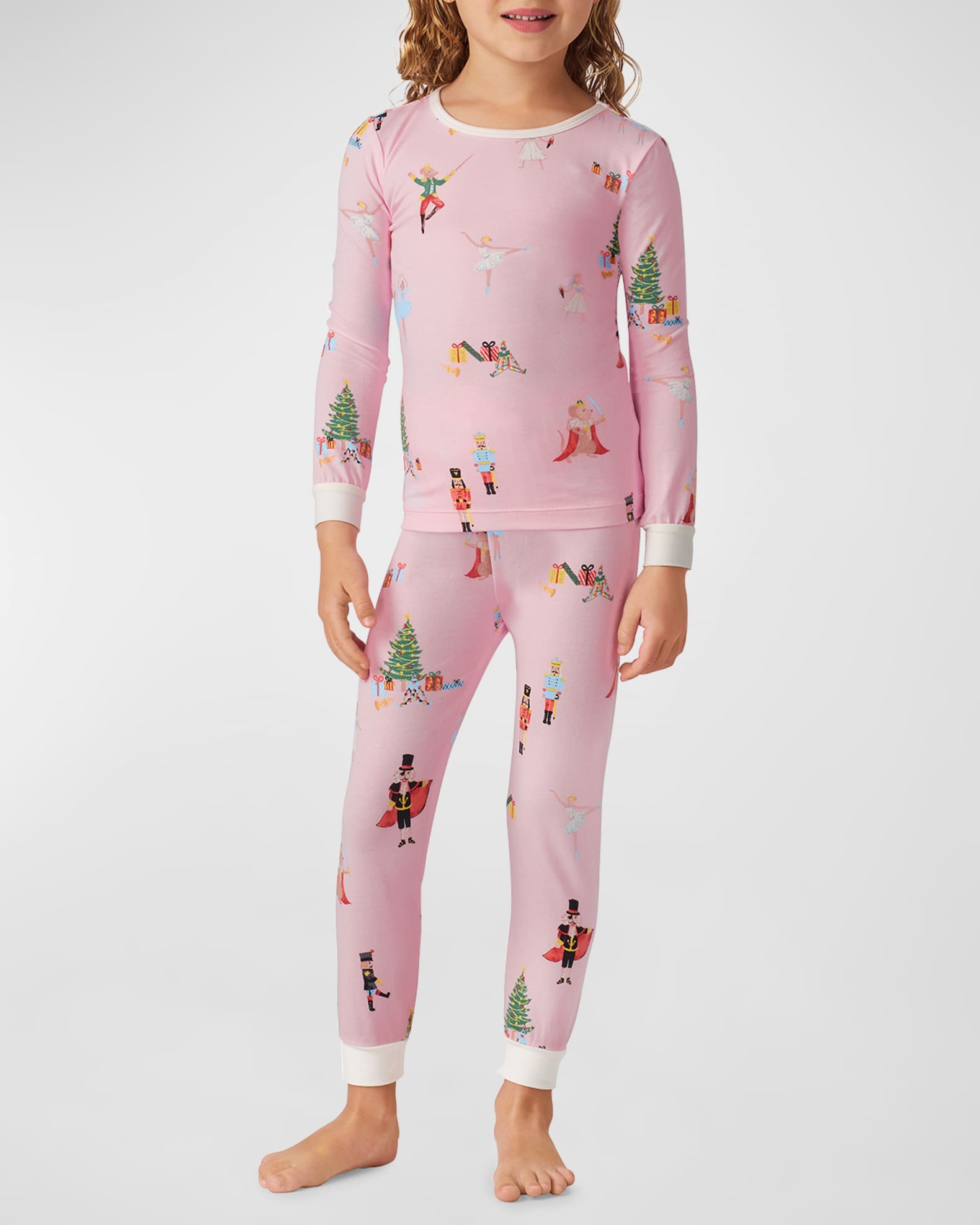 BedHead Pajamas Girl's NutcrackerPrint Pajamas, Size 212 Neiman Marcus