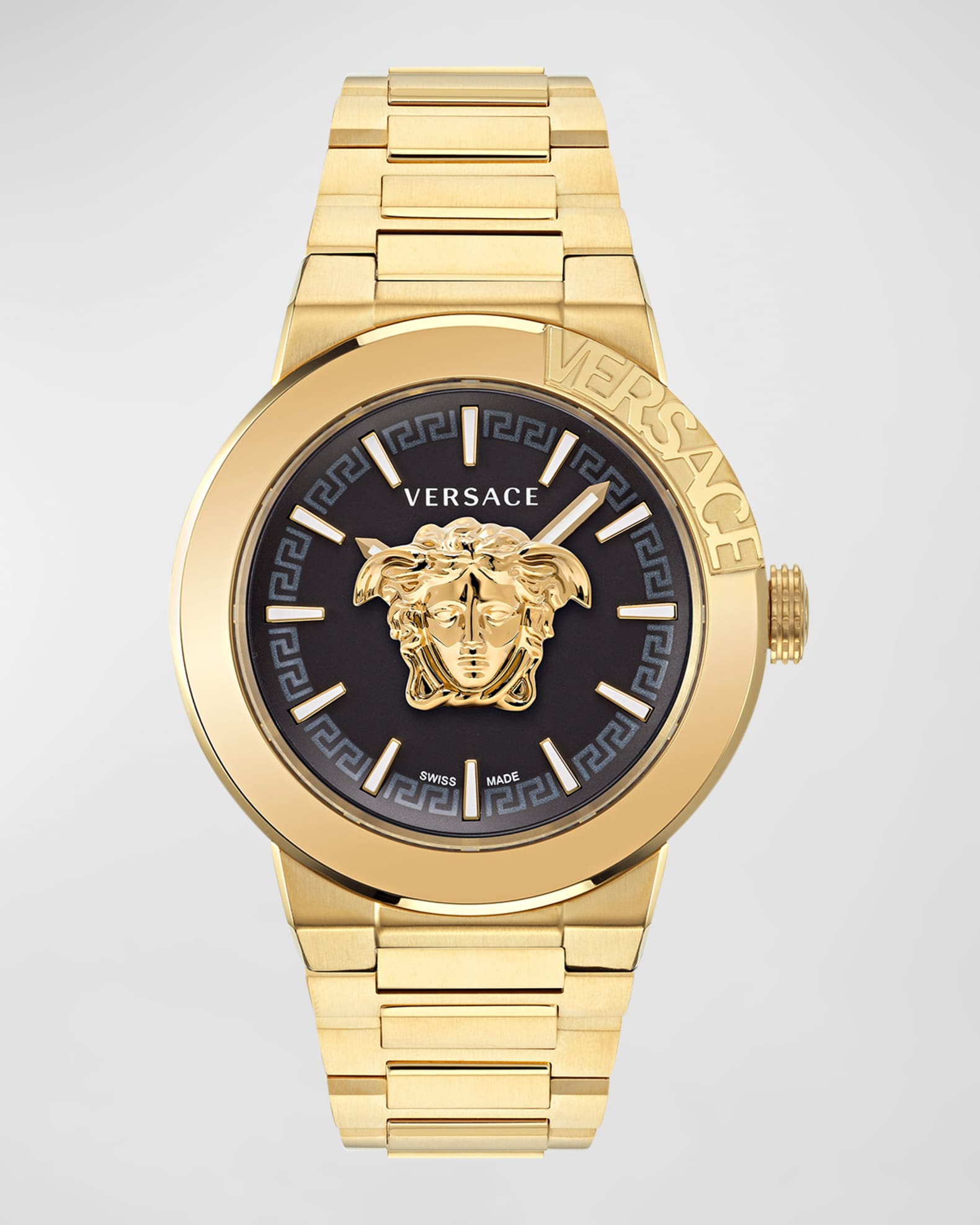 Mens versace watch gold on sale