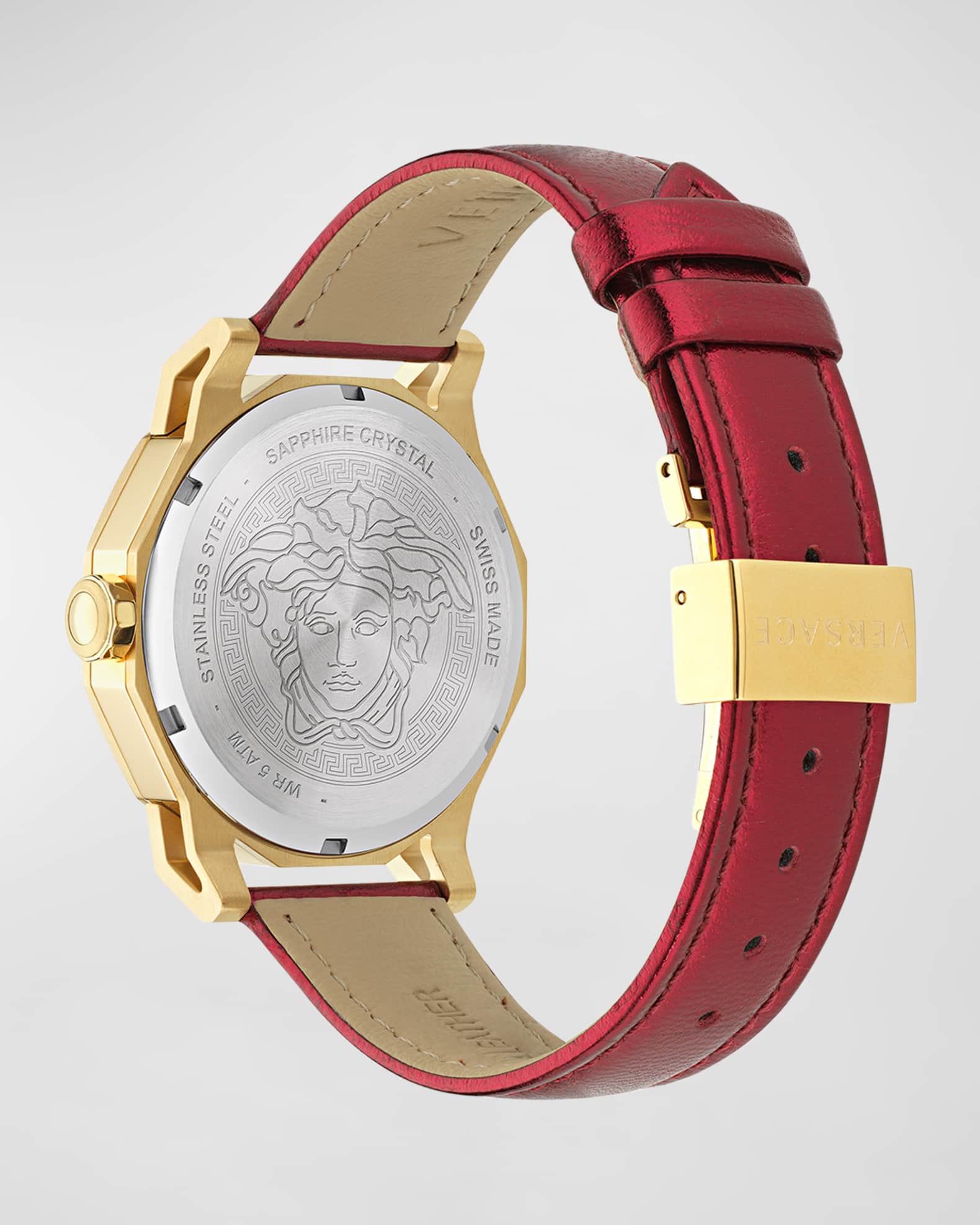 Versace watch red cheap