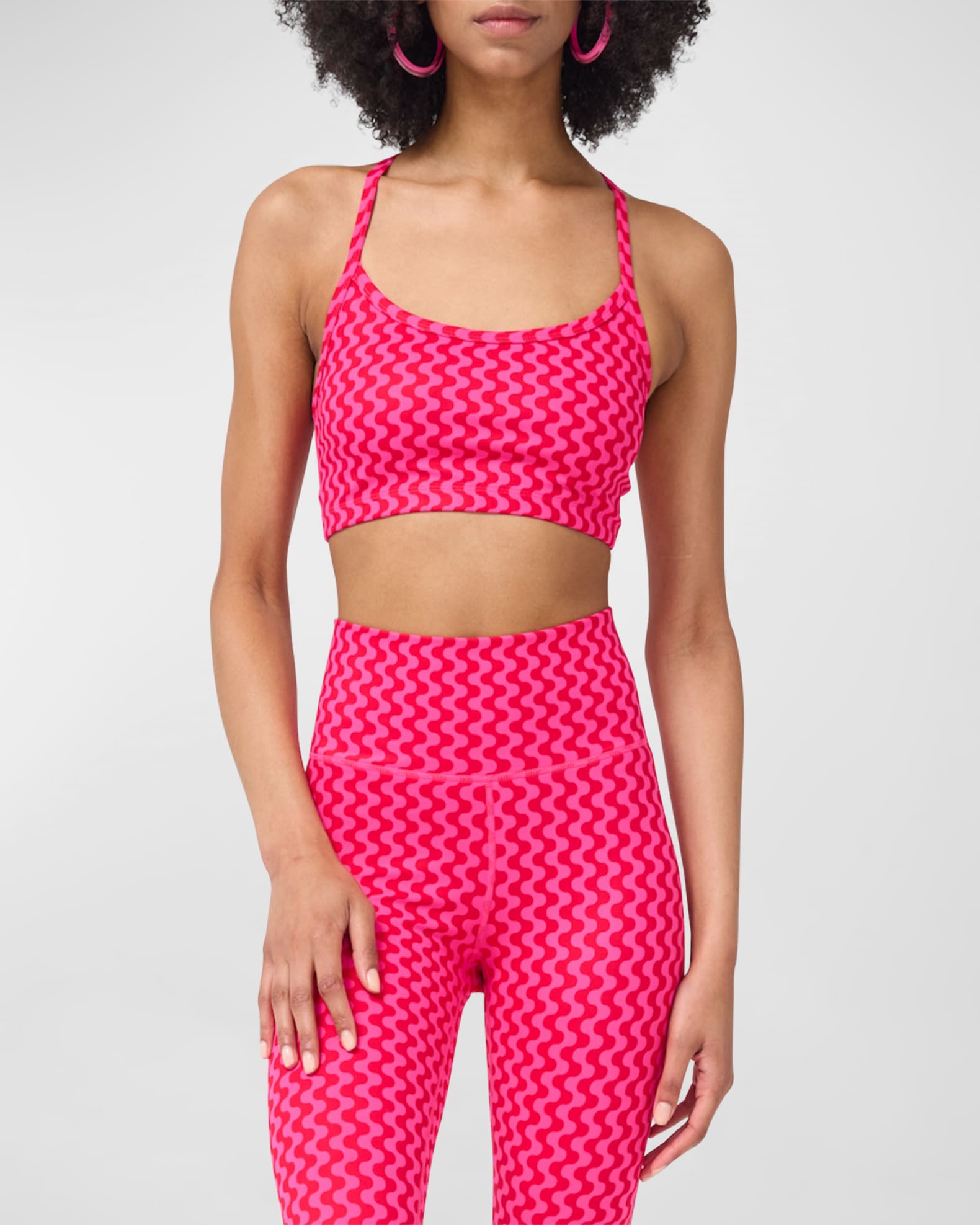 Terez American Pop Pink TLC Y-Back Bralette