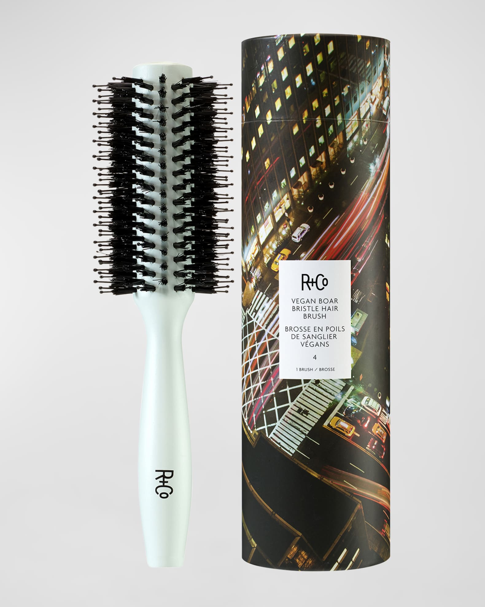Large Vegan Round Hair Brush, 65mm 1