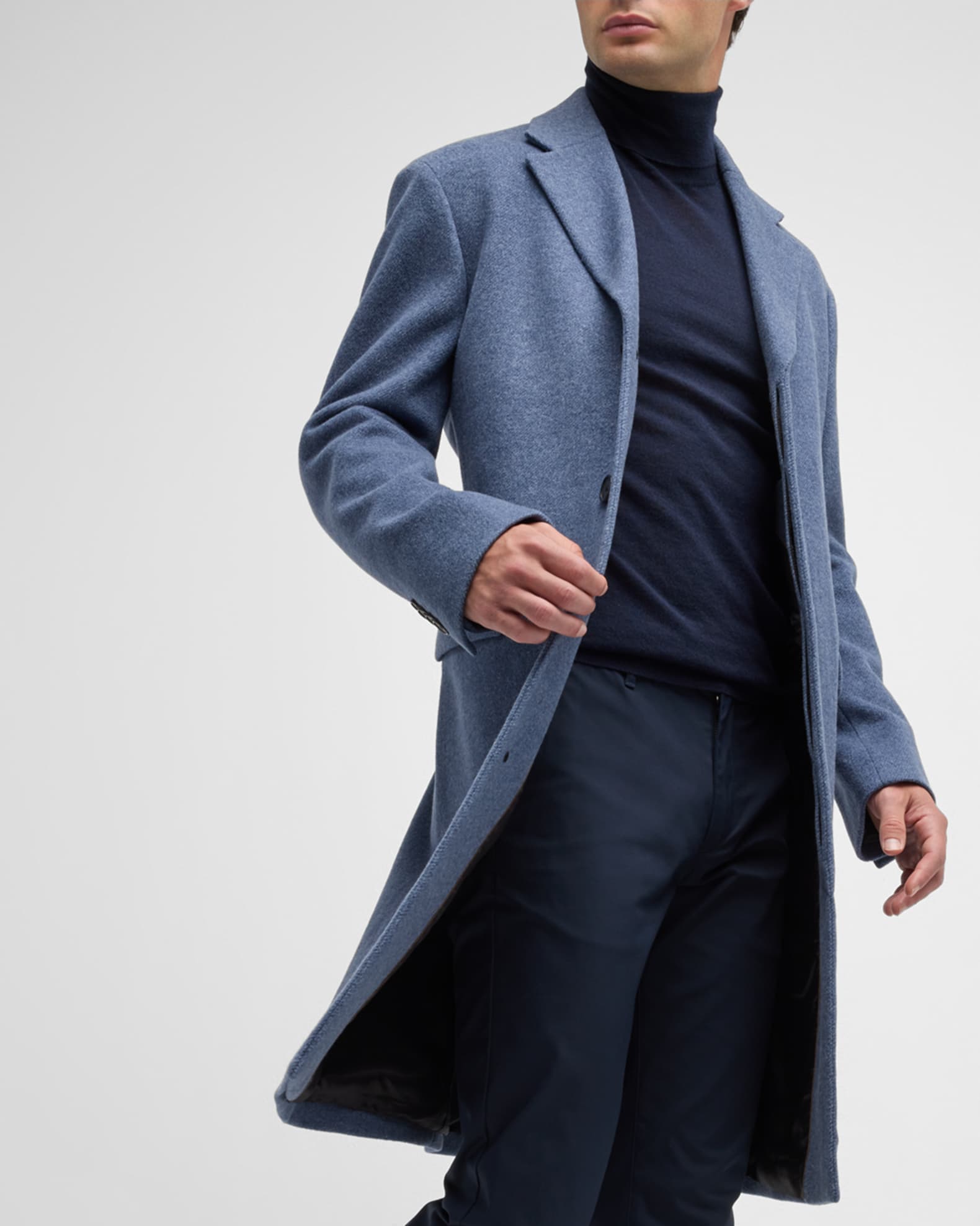 Cardinal of Canada Men's Mercer Classic WoolBlend Topcoat Neiman Marcus