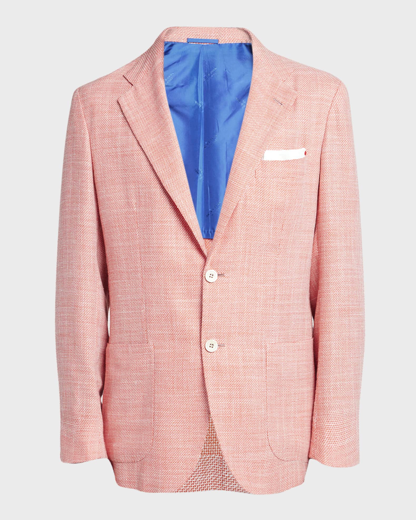 Men's Textured Wool-Blend Blazer