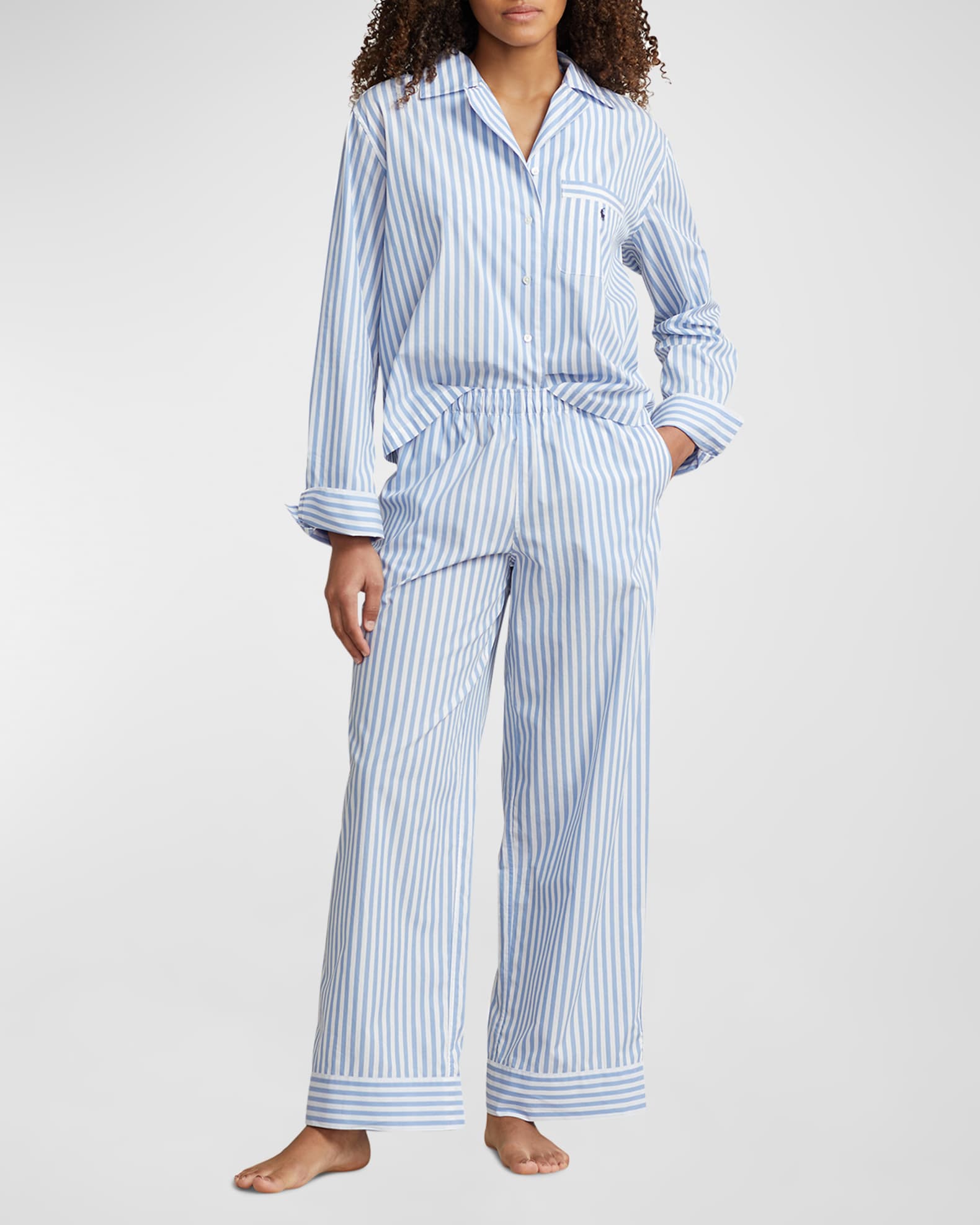 Women's cotton cheap poplin pajama set