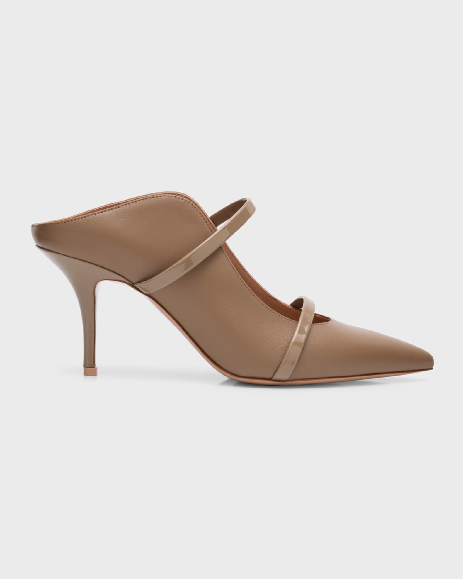 Malone Souliers Maureen Leather Dual-Band Mule Pumps