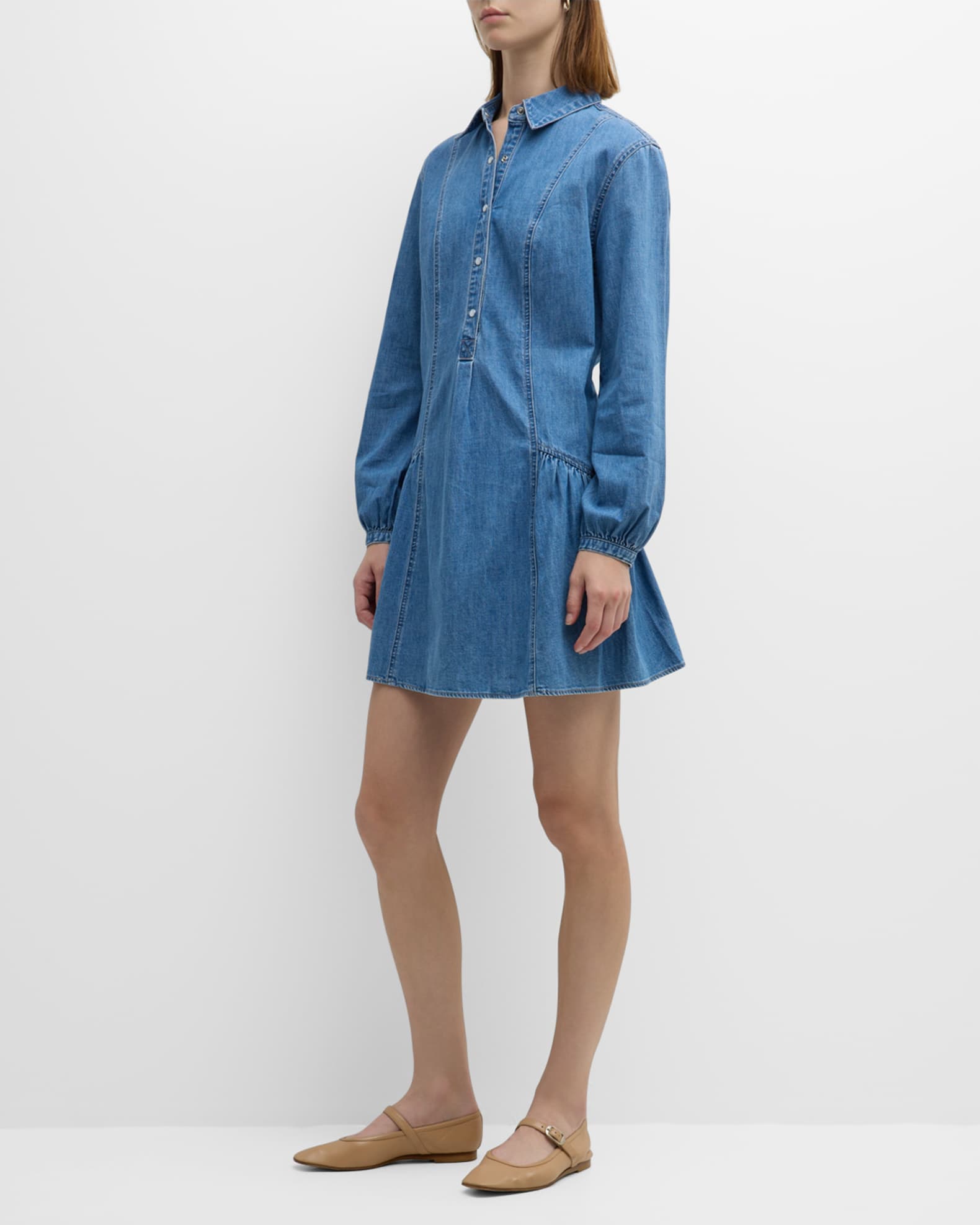 Veronica Beard Korinda Mini Shirtdress