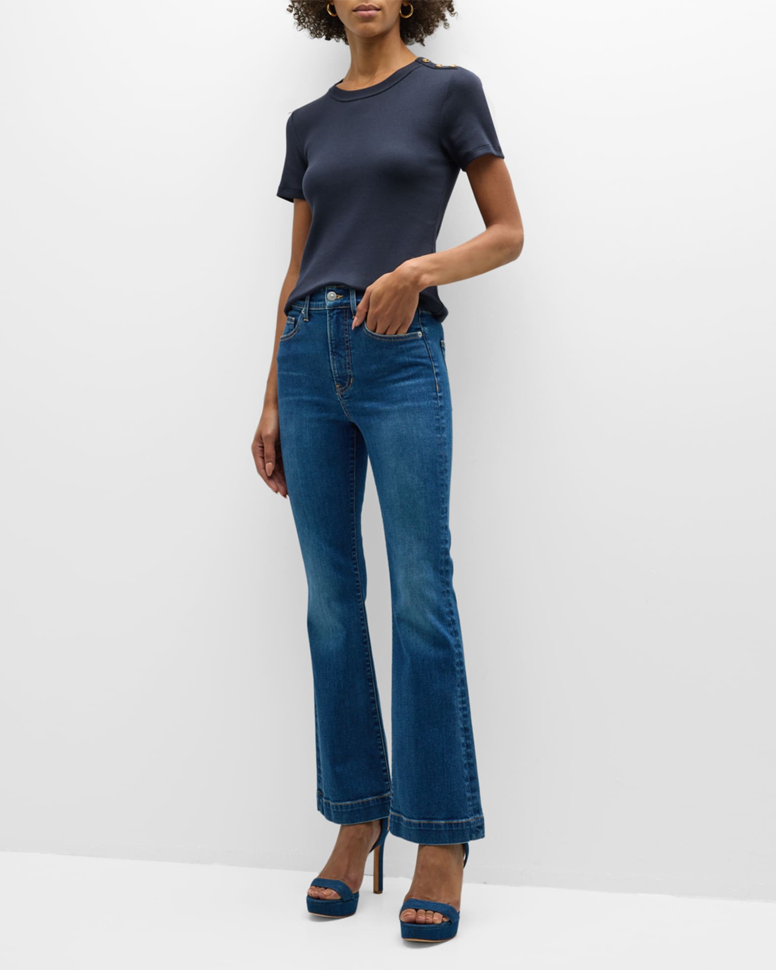Carson Ankle Flare Jeans 1