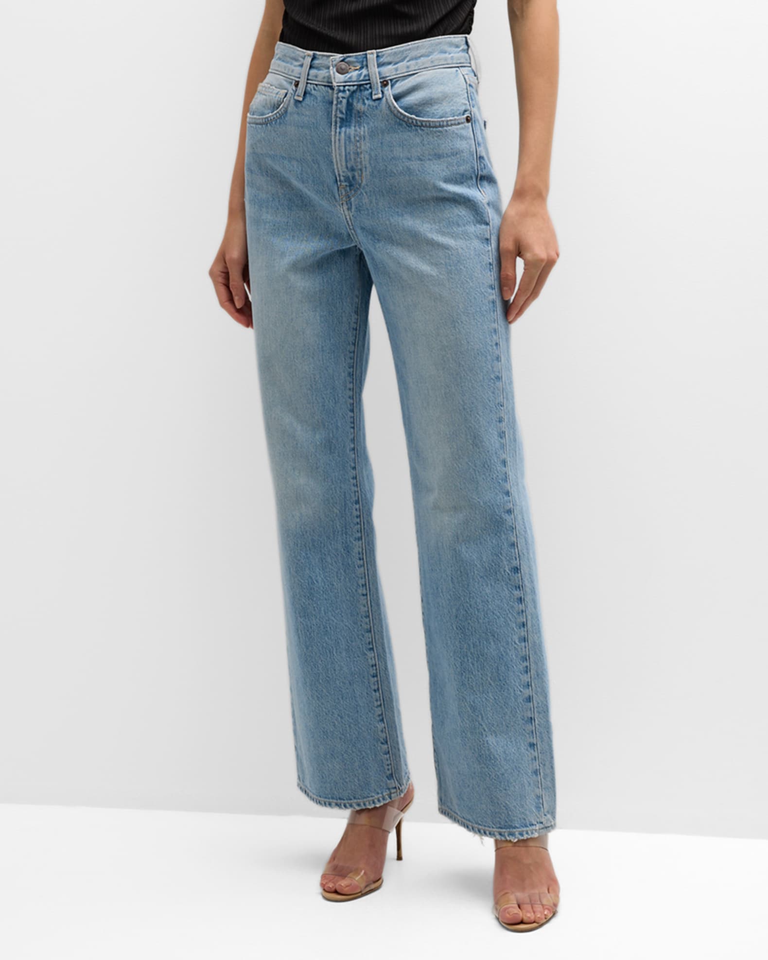 Veronica Beard Jeans Crosbie Wide-Leg Jeans | Neiman Marcus