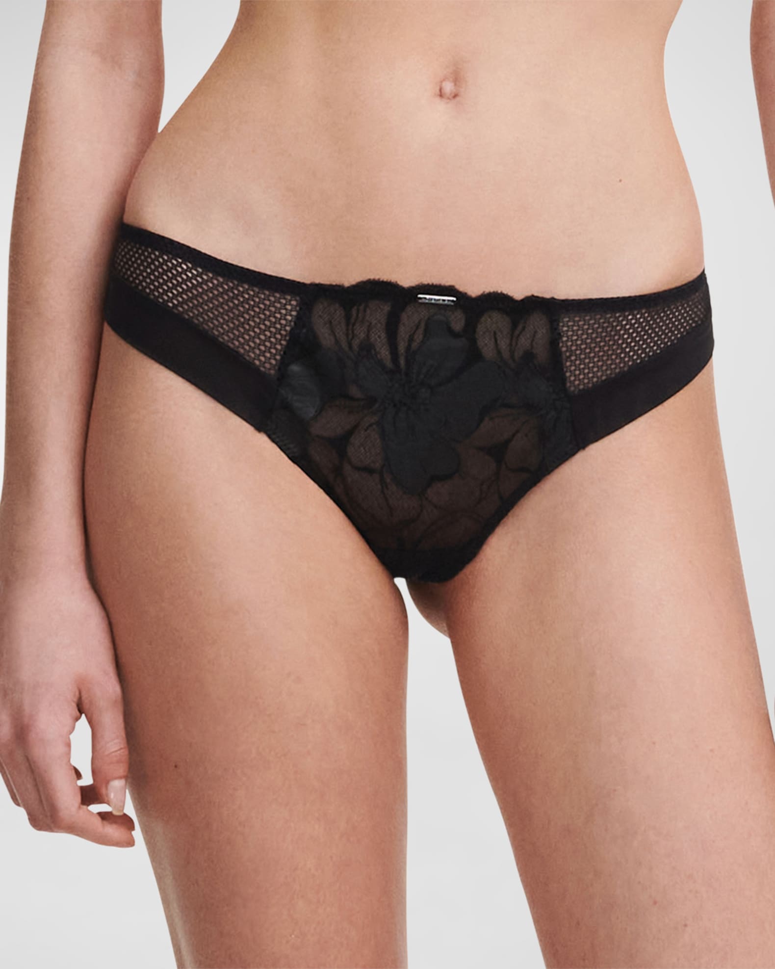 Romantic Plissé High-Cut Tulle French Knickers 