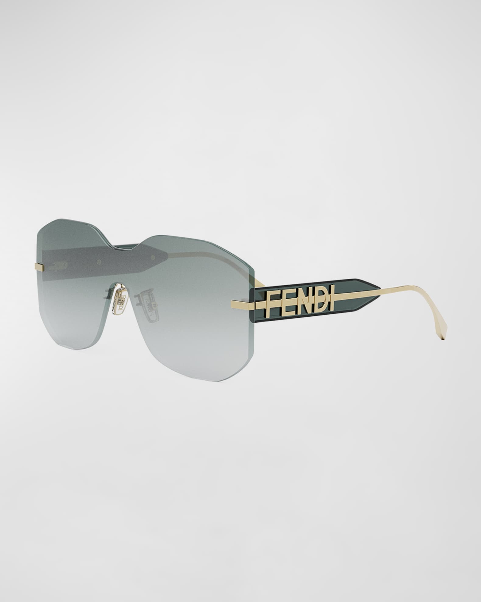 Fendi ff online shield sunglasses womens