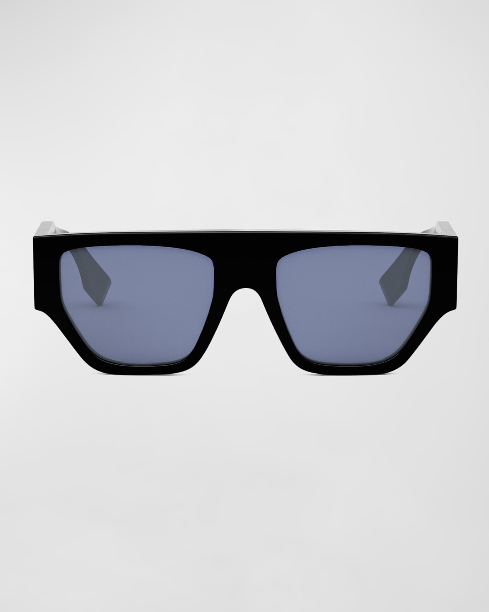 Fendi O'Lock Flat-Top Nylon Cat-Eye Sunglasses | Neiman Marcus