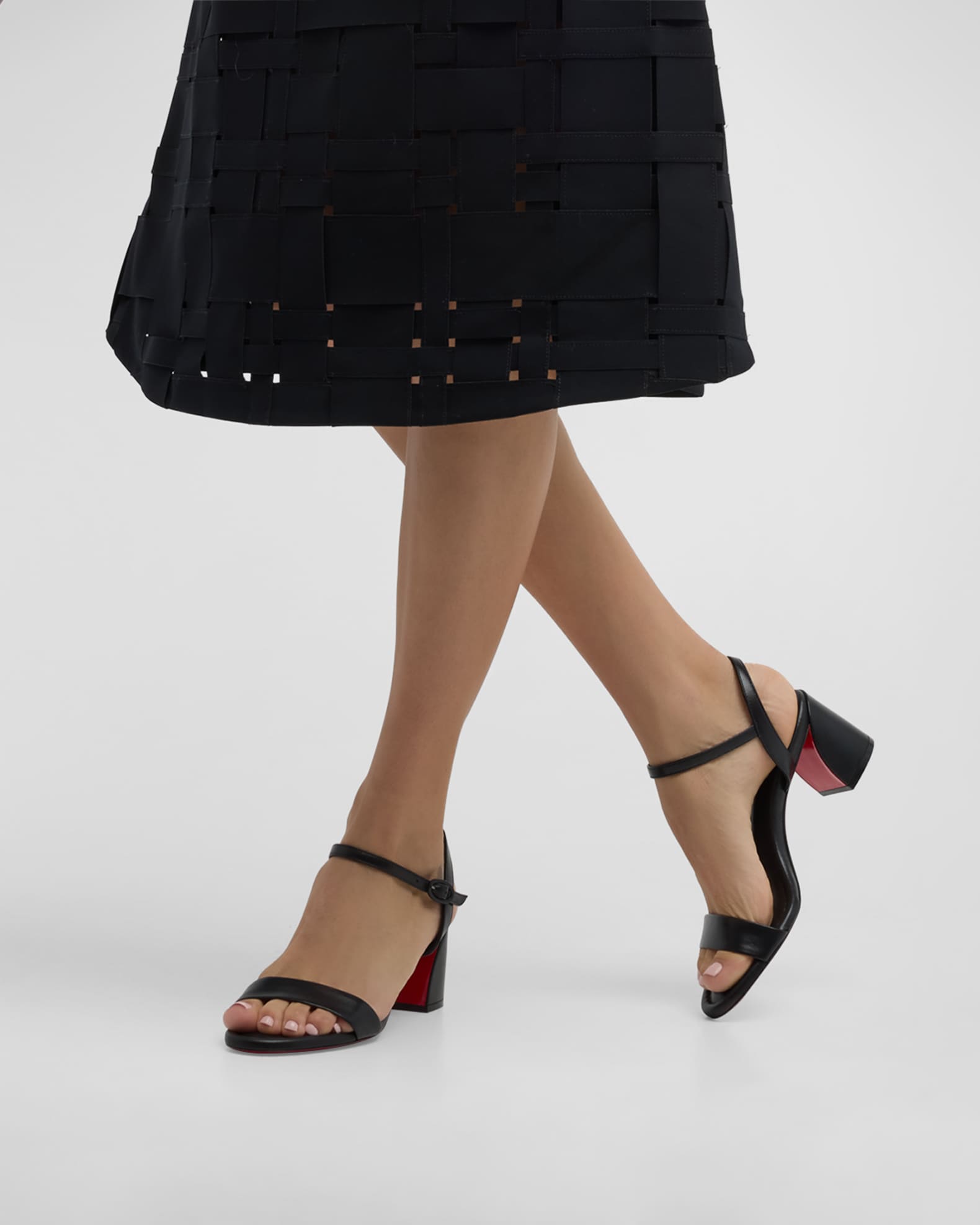 Miss Jane Red Sole Ankle-Strap Sandals 1