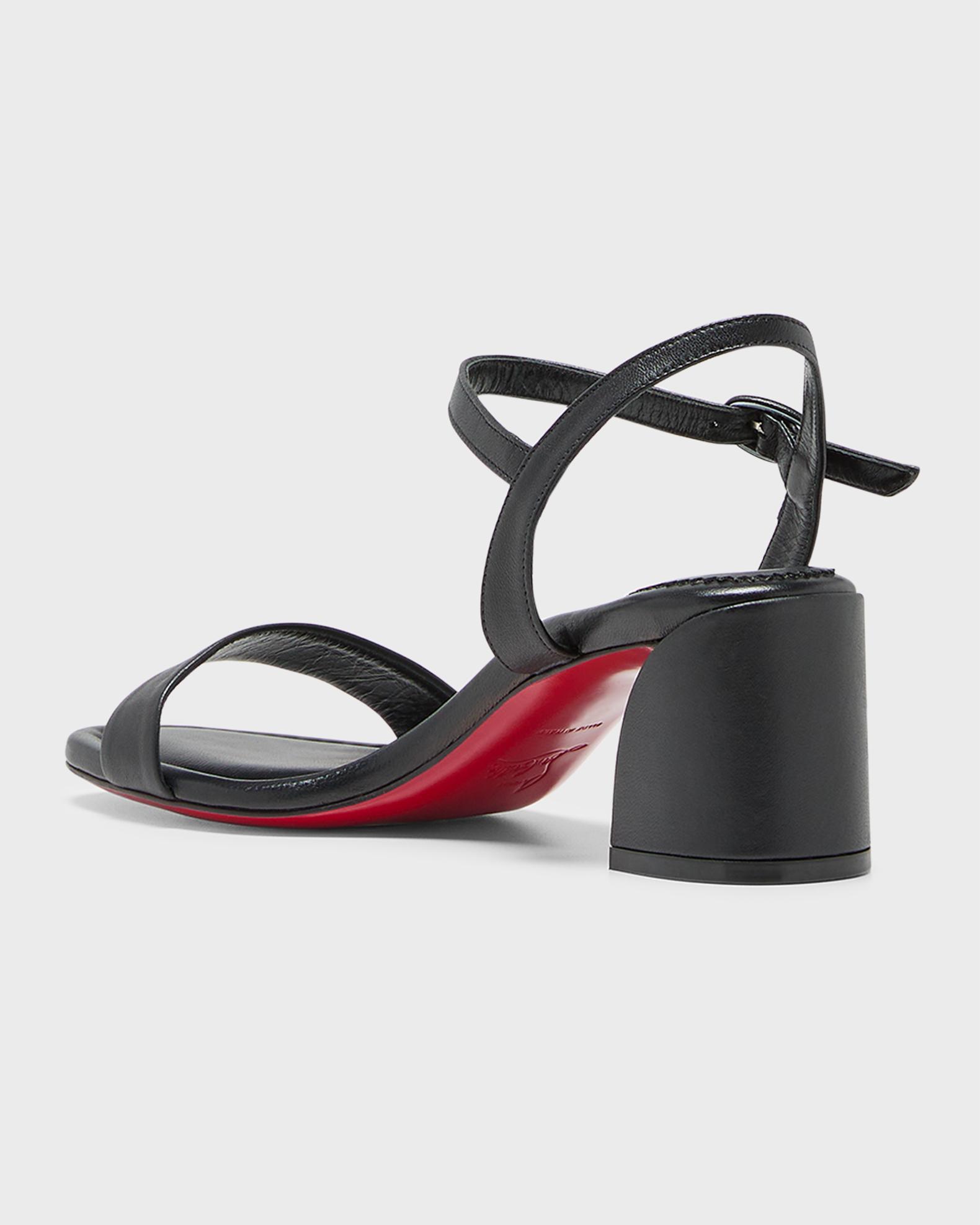 Christian Louboutin 55mm Miss Jane Ankle-Strap Sandals | Neiman Marcus