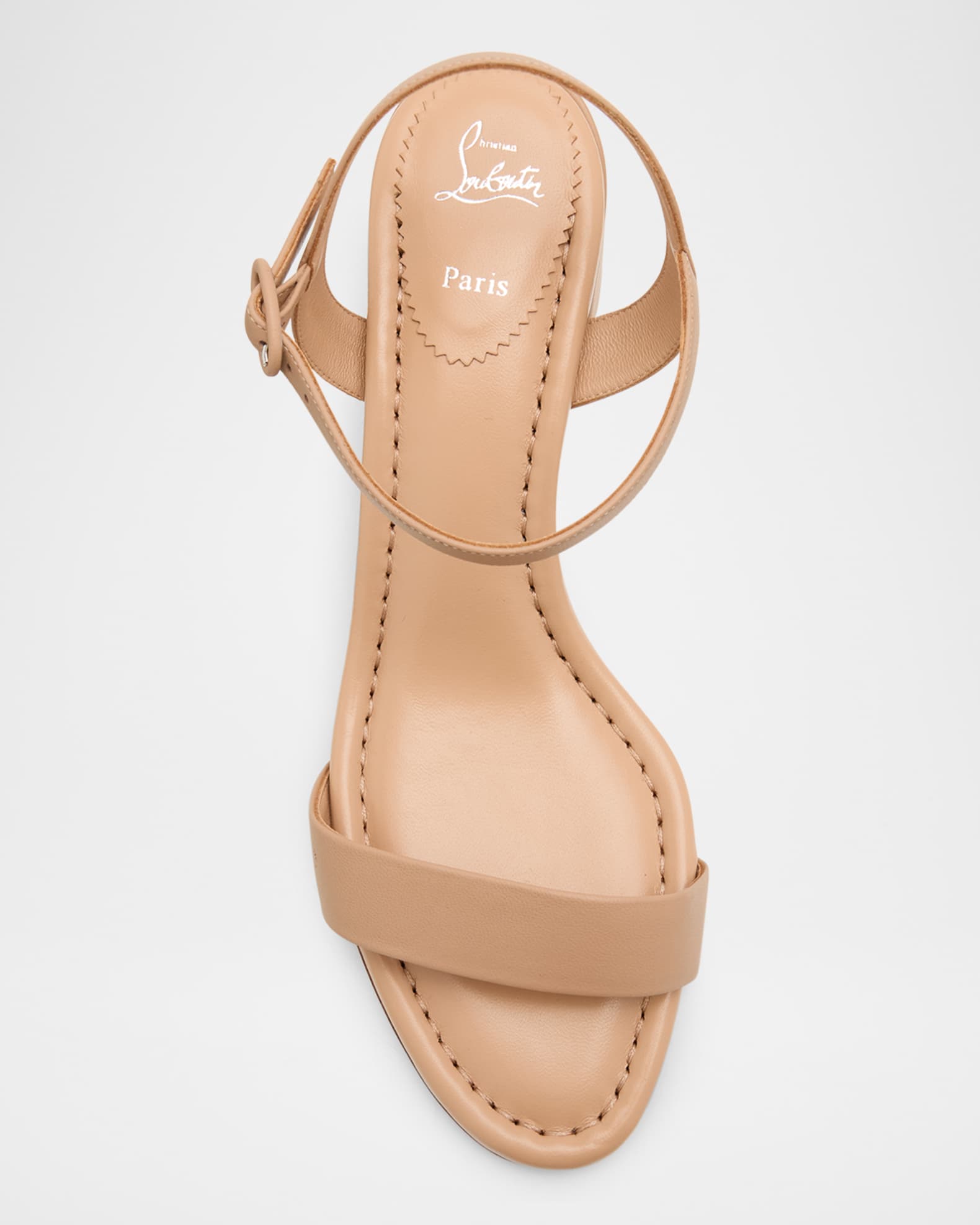 Christian Louboutin Miss Jane Red Sole Ankle-Strap Sandals