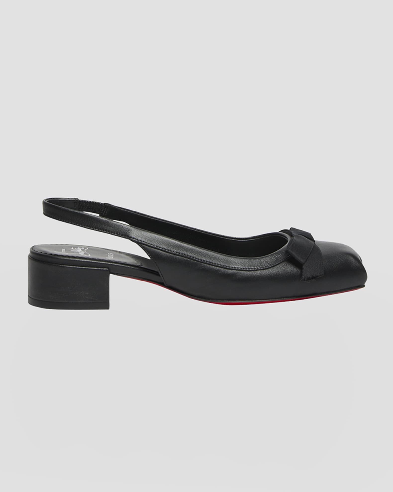 Napa Ballerina Red Sole Slingback Pumps 0