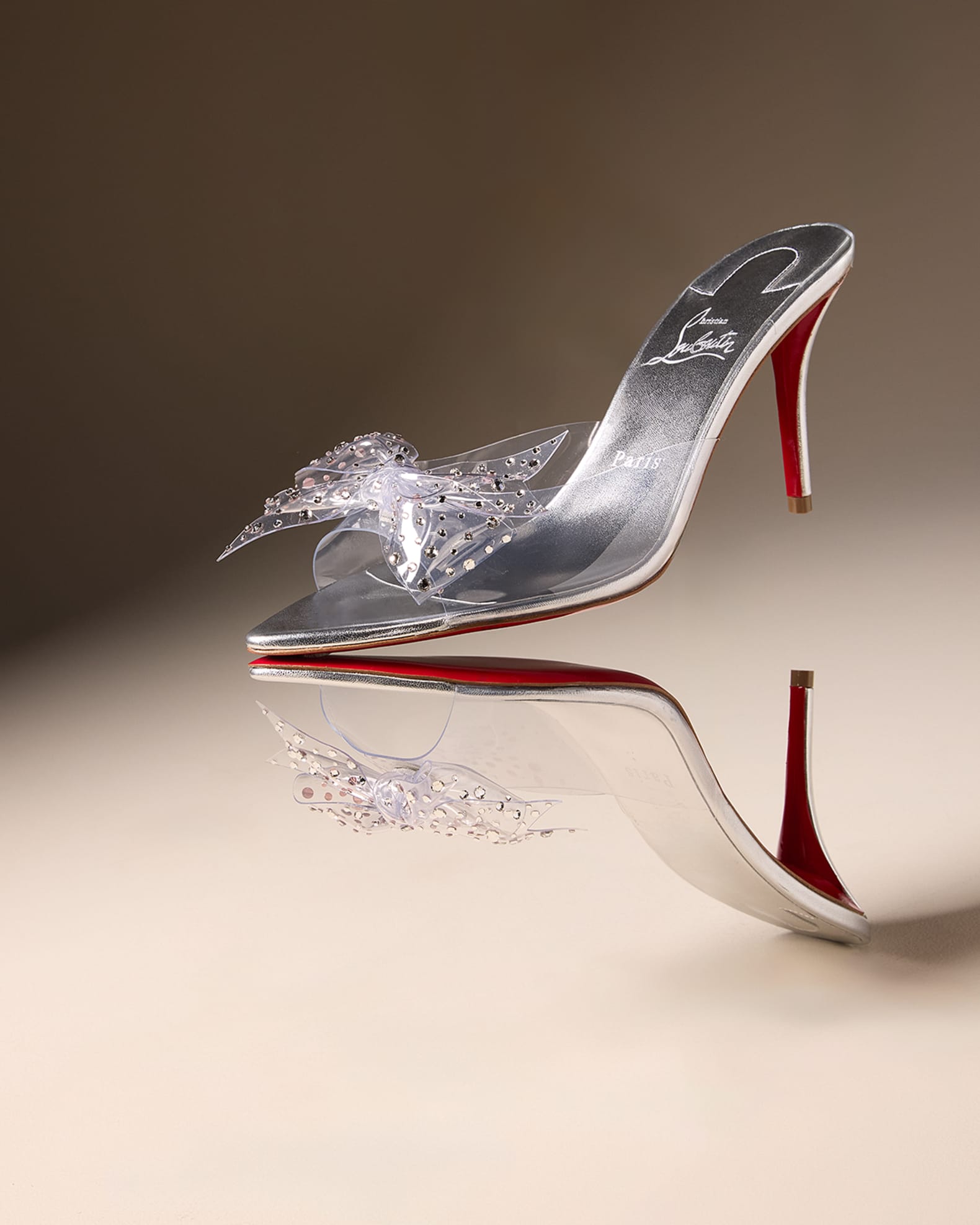 Clear louboutins shop
