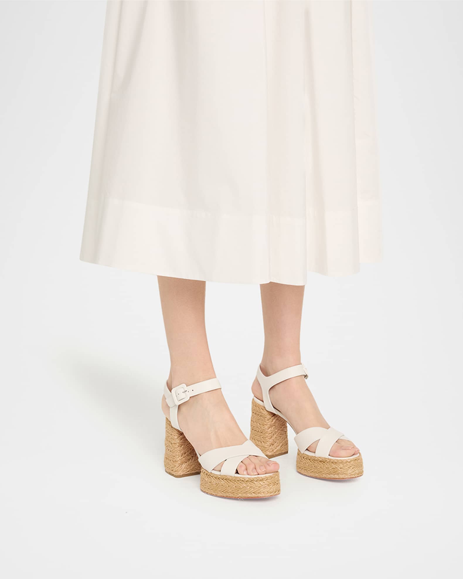 Christian Louboutin Calakala Leather Crisscross Red Sole