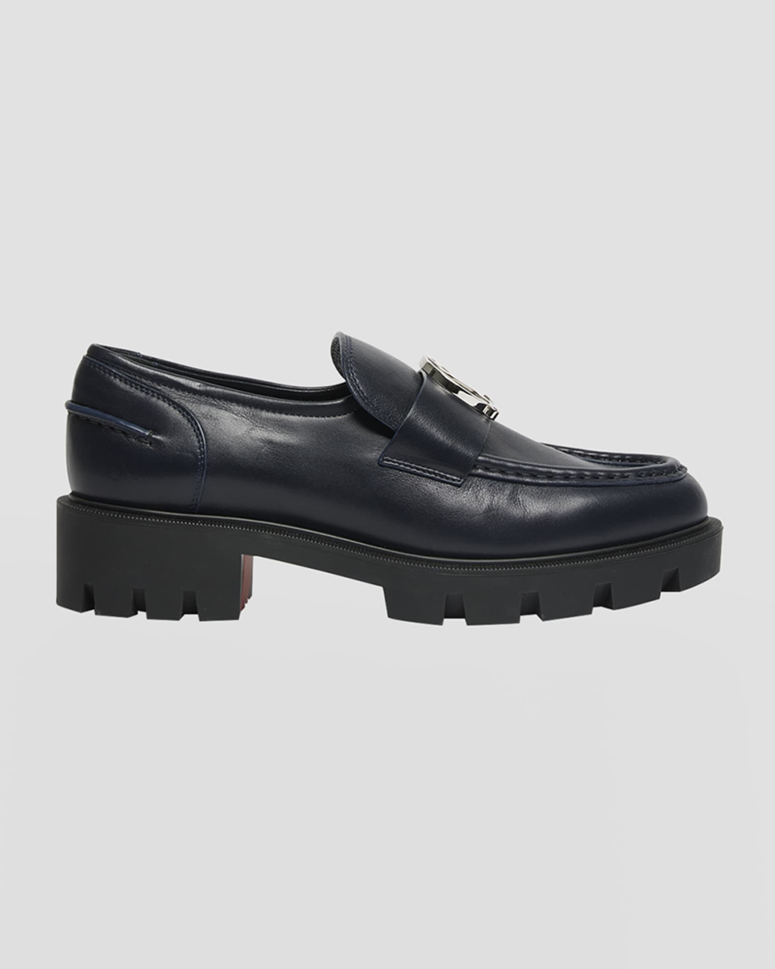 White red hot sale bottom loafers