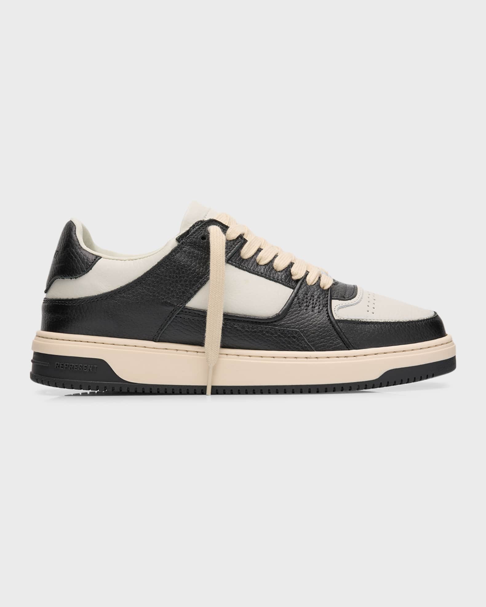 Men's Apex Bicolor Leather Low-Top Sneakers 0