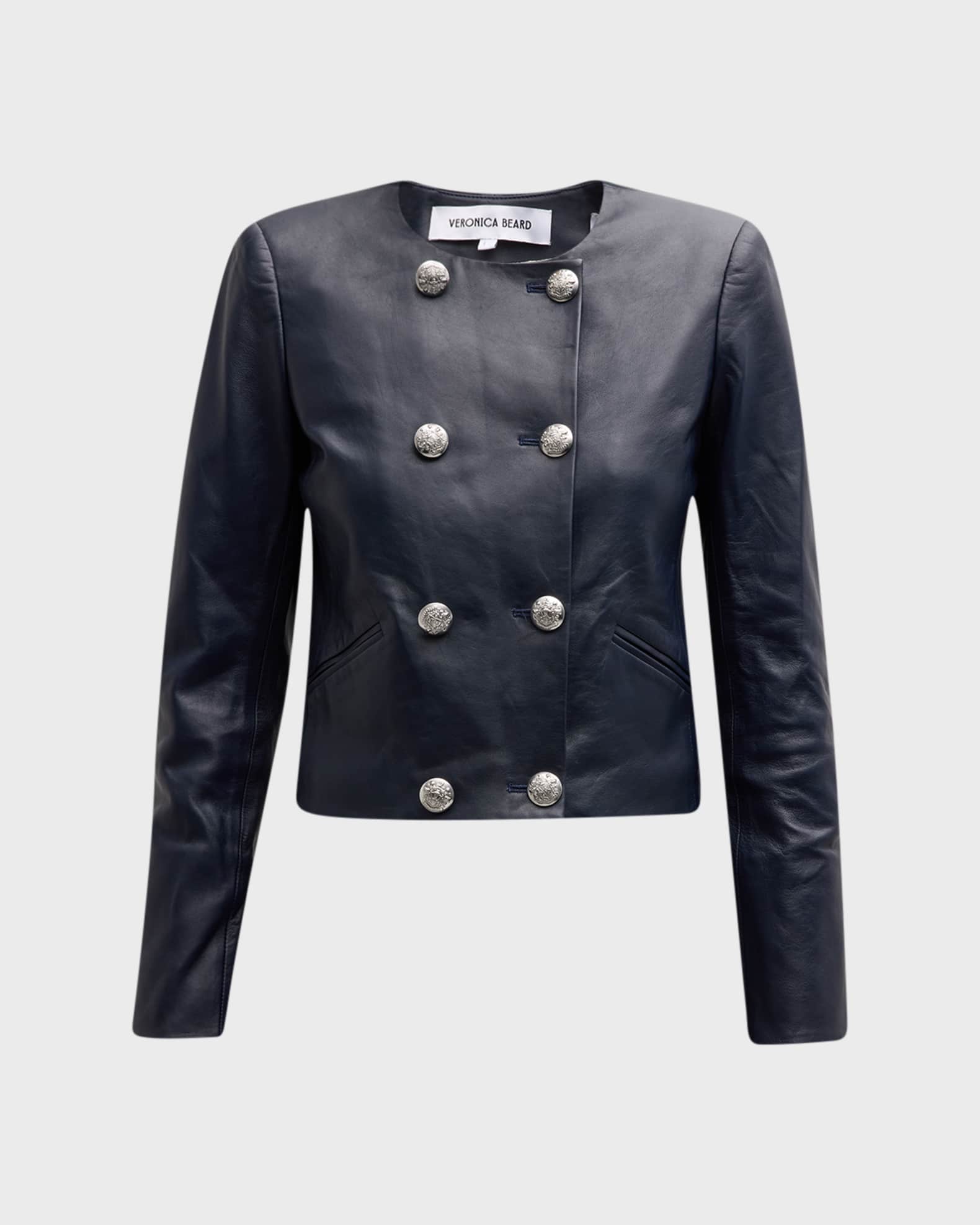 Neiman marcus black leather store jacket