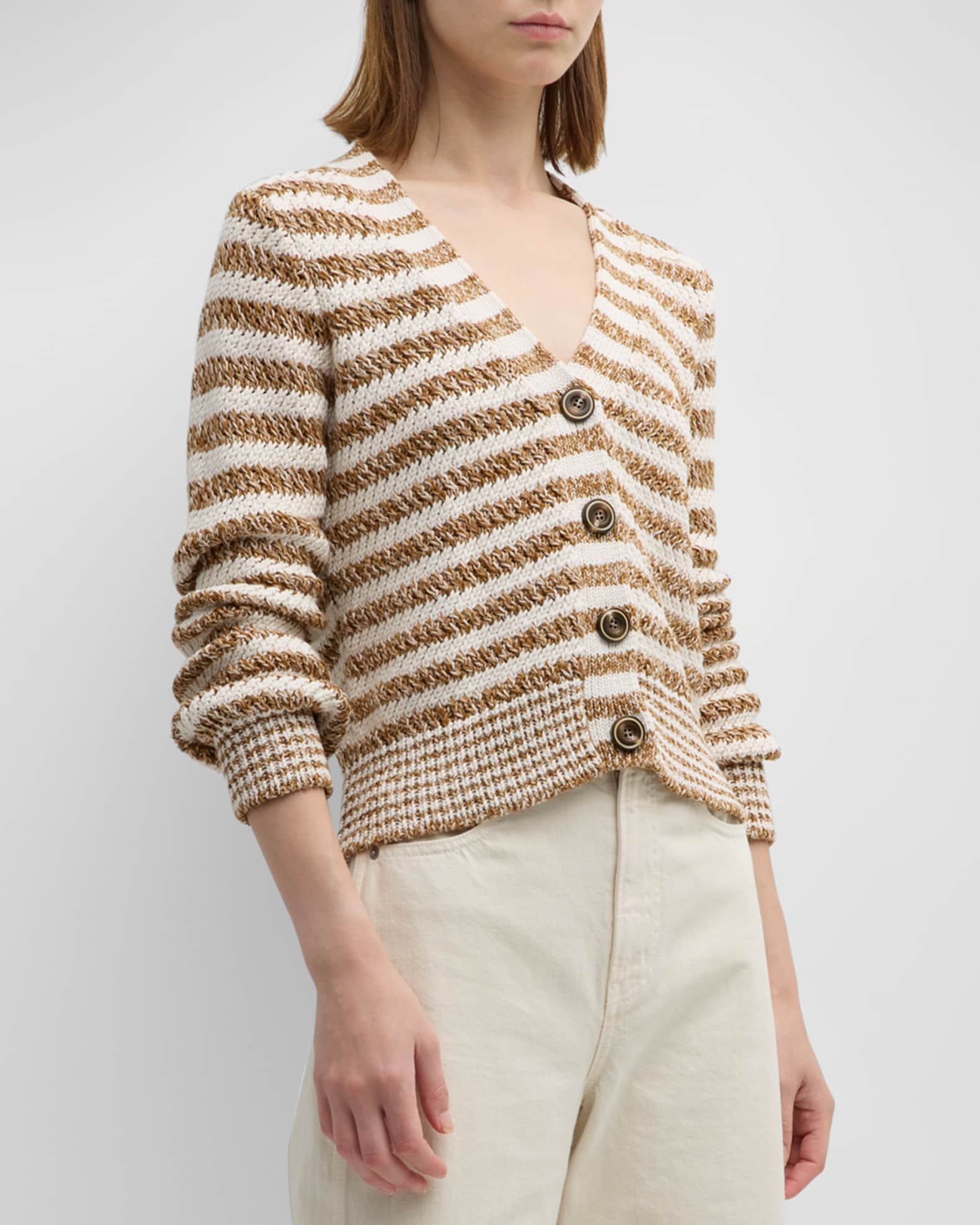 Veronica Beard Artura Stripe Cardigan