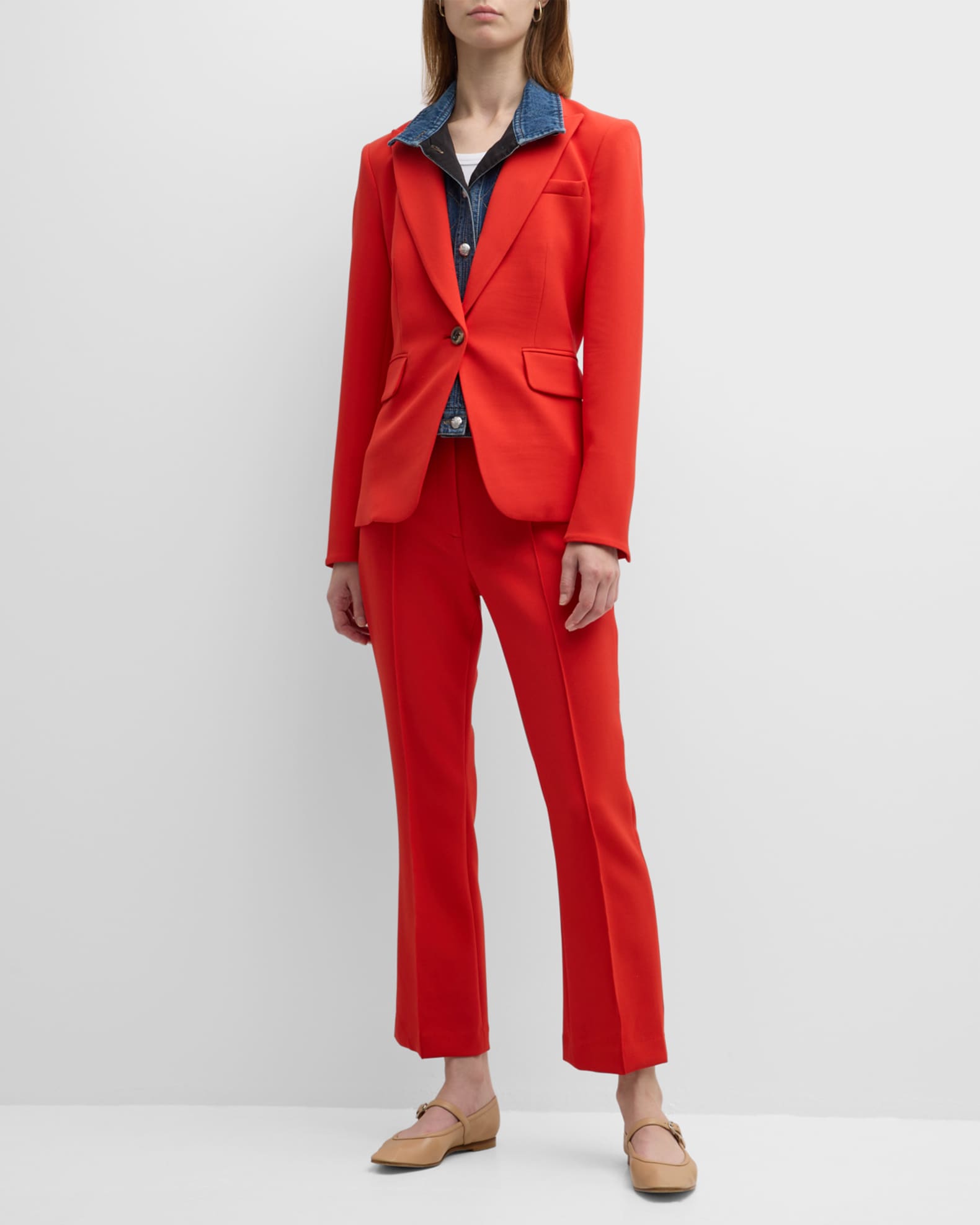 Single Breasted Dickey Jacket Suit Neiman Marcus